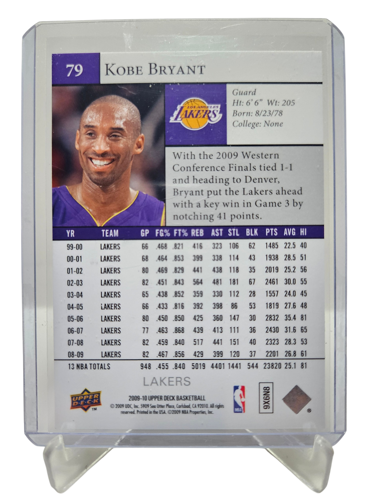 2009-10 Upper Deck #79 Kobe Bryant