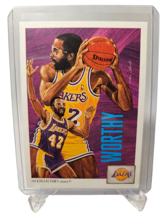 1991 Upper Deck #85 James Worthy Las Angeles Checklist