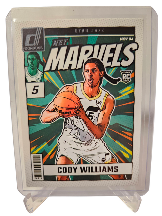 2024-25 Panini Donruss #20 Cody Williams Rookie Card Net Marvels