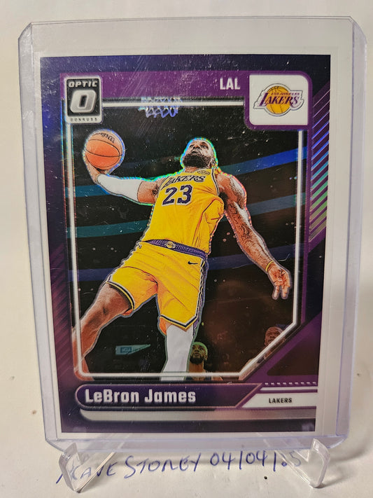2024-25 Panini Donruss Optic #148 Lebron James Purple Holo