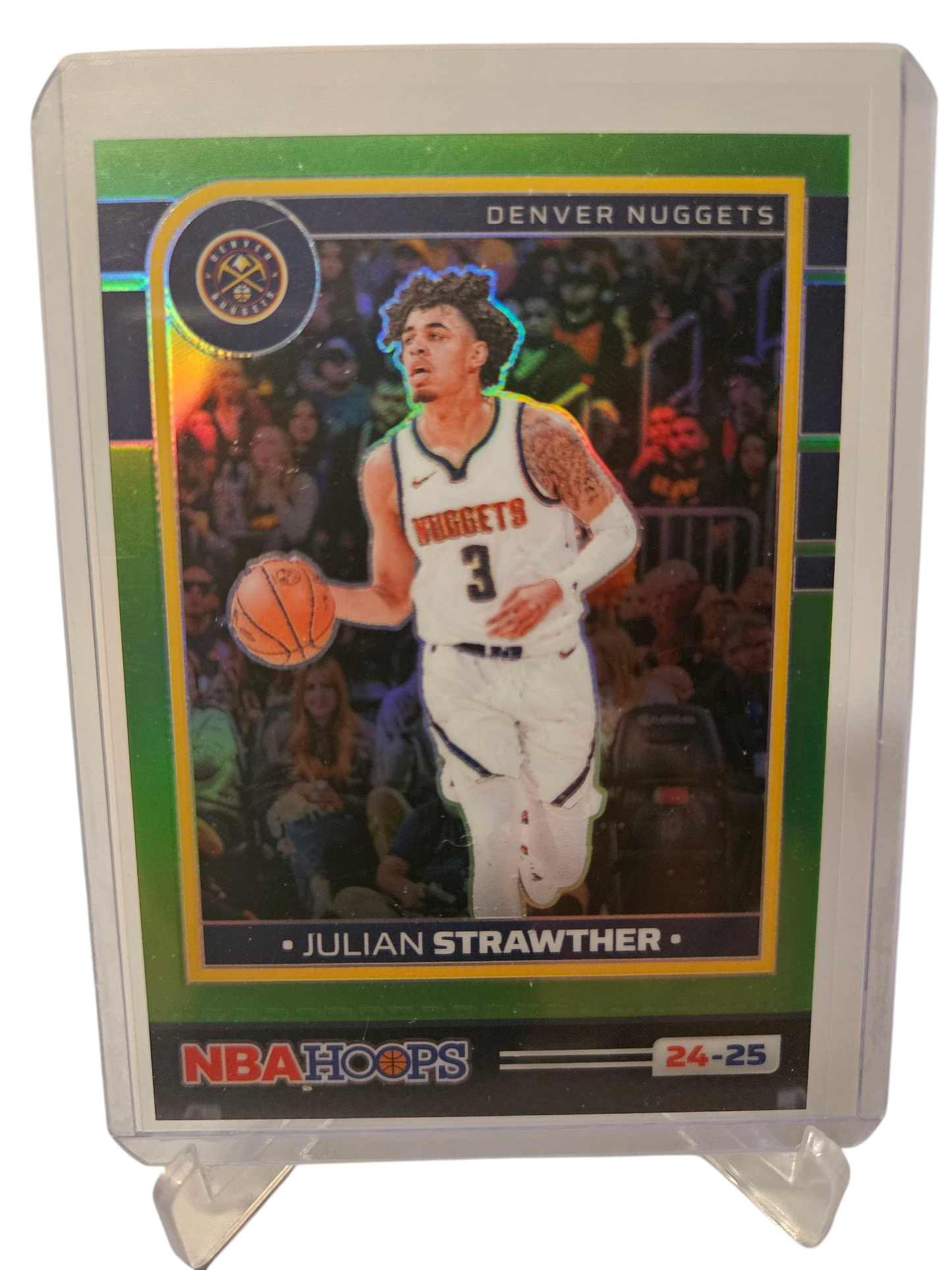 2024-25 Panini Hoops #174 Julian Strawther Green Holo 105/149