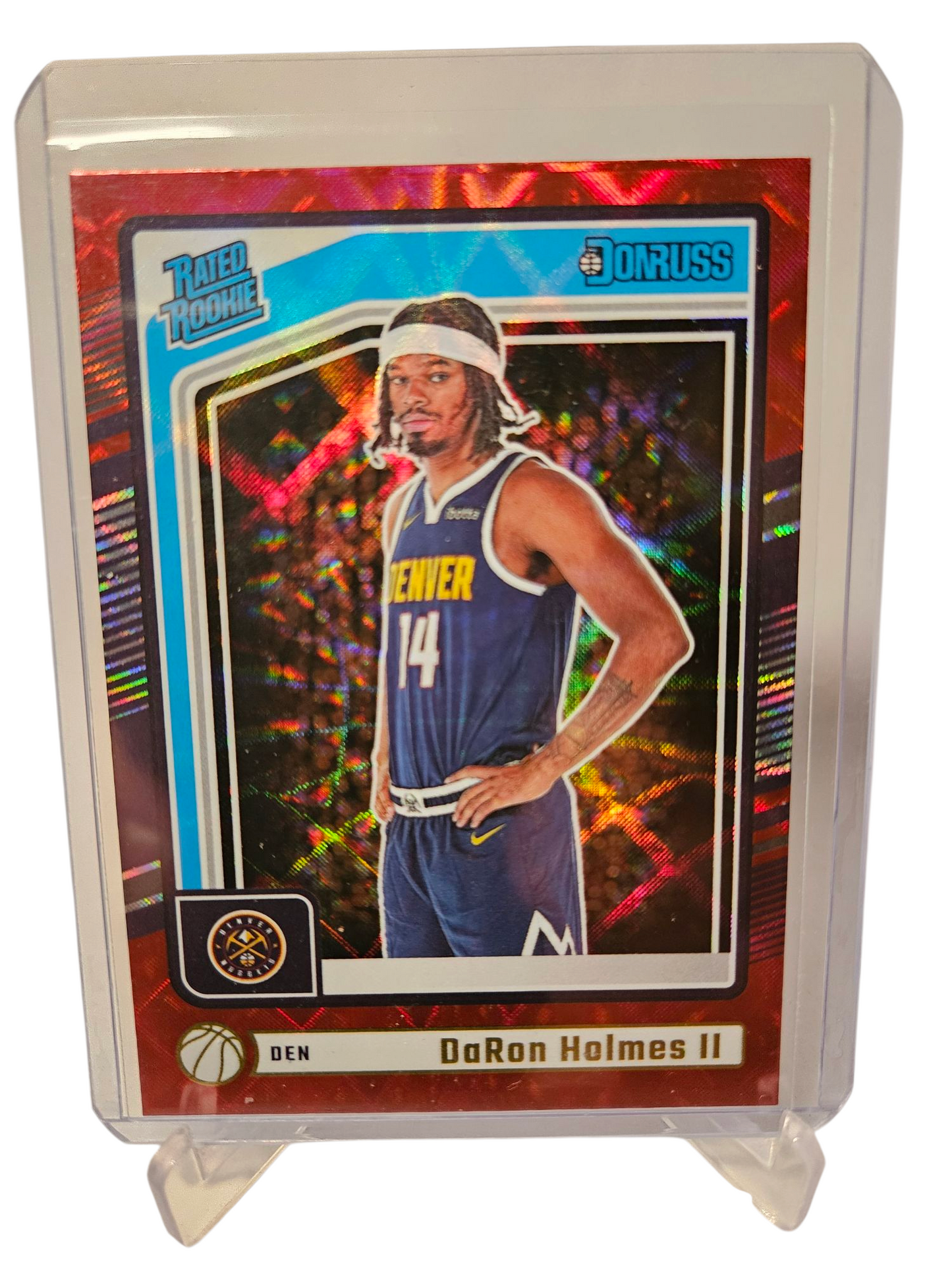 2024-25 Panini Donruss #213 DeRon Holmes II Rookie Card Red