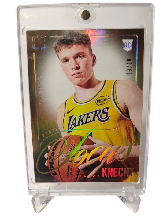 2024-25 Panini Photogenic #3 Dalton Knecht Rookie Focus Gold 09/10