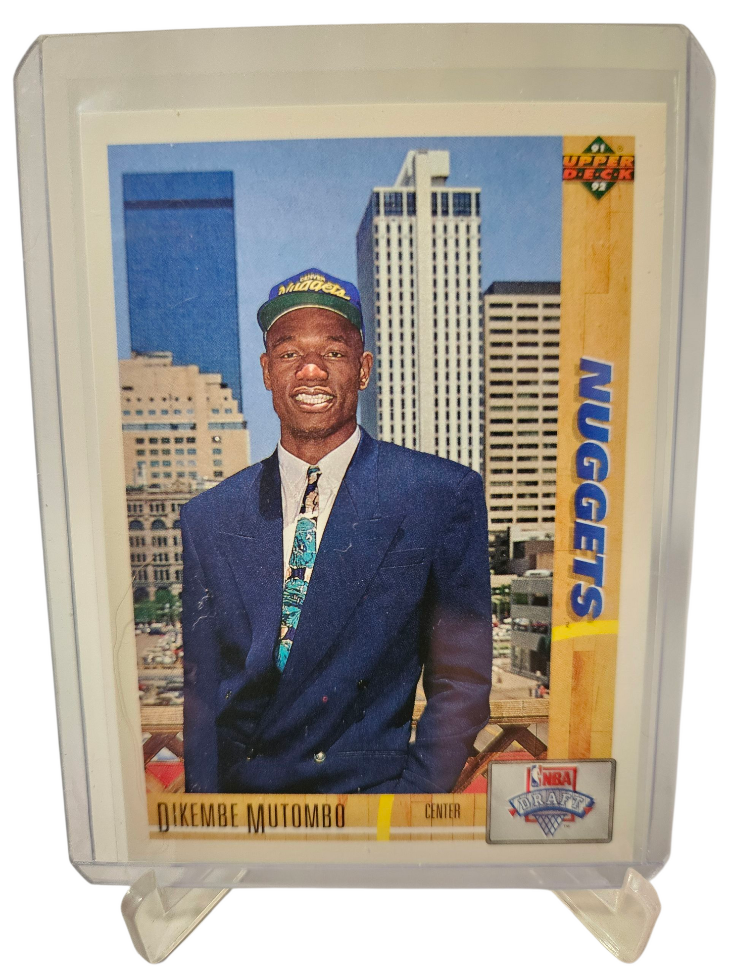 1991 Upper Deck #3 Dikembe Mutombo Rookie Card