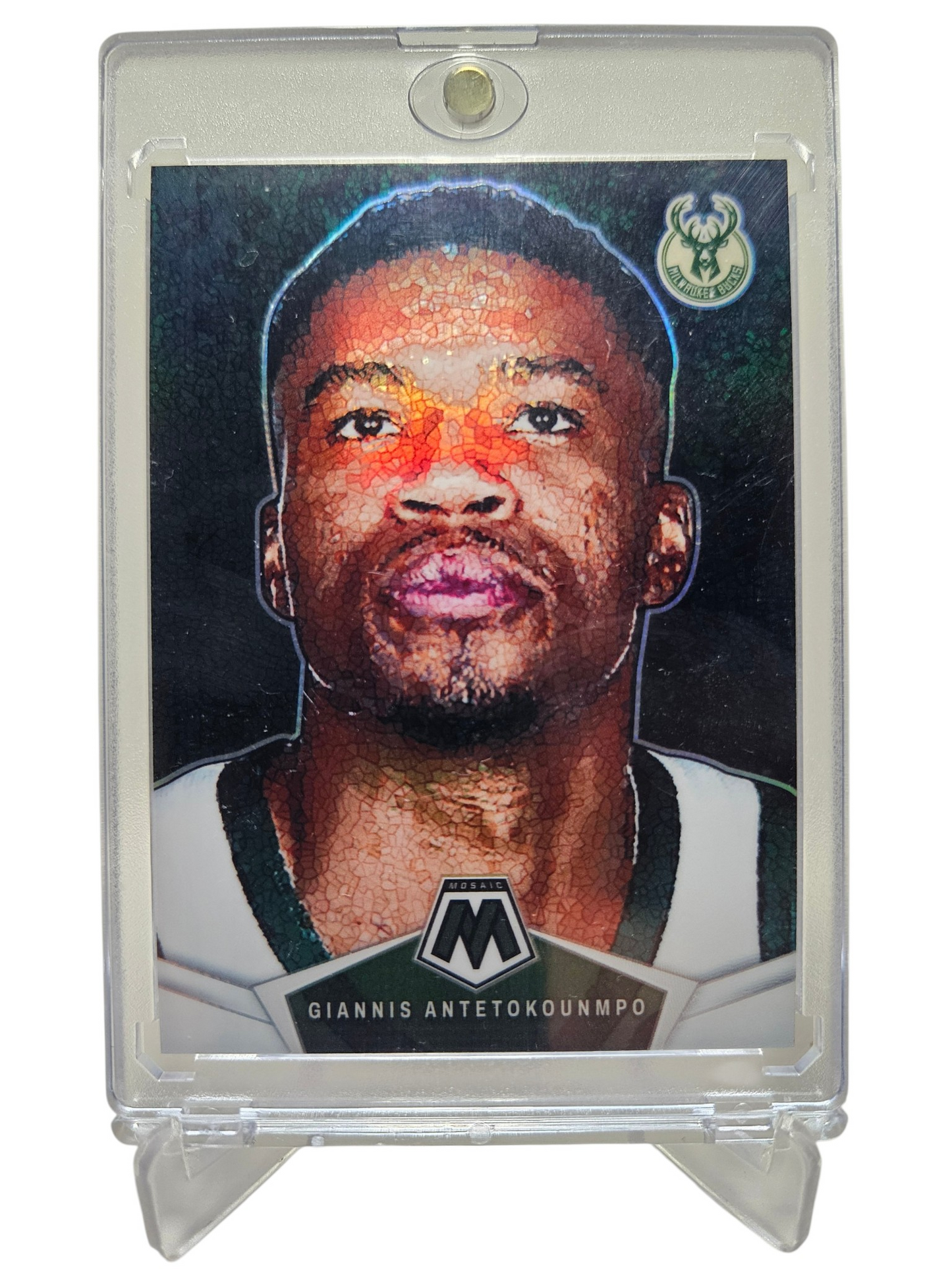 2023-24 Panini Mosaic #6 Giannis Antetokounmpo Micro Mosaic Prizm SSP