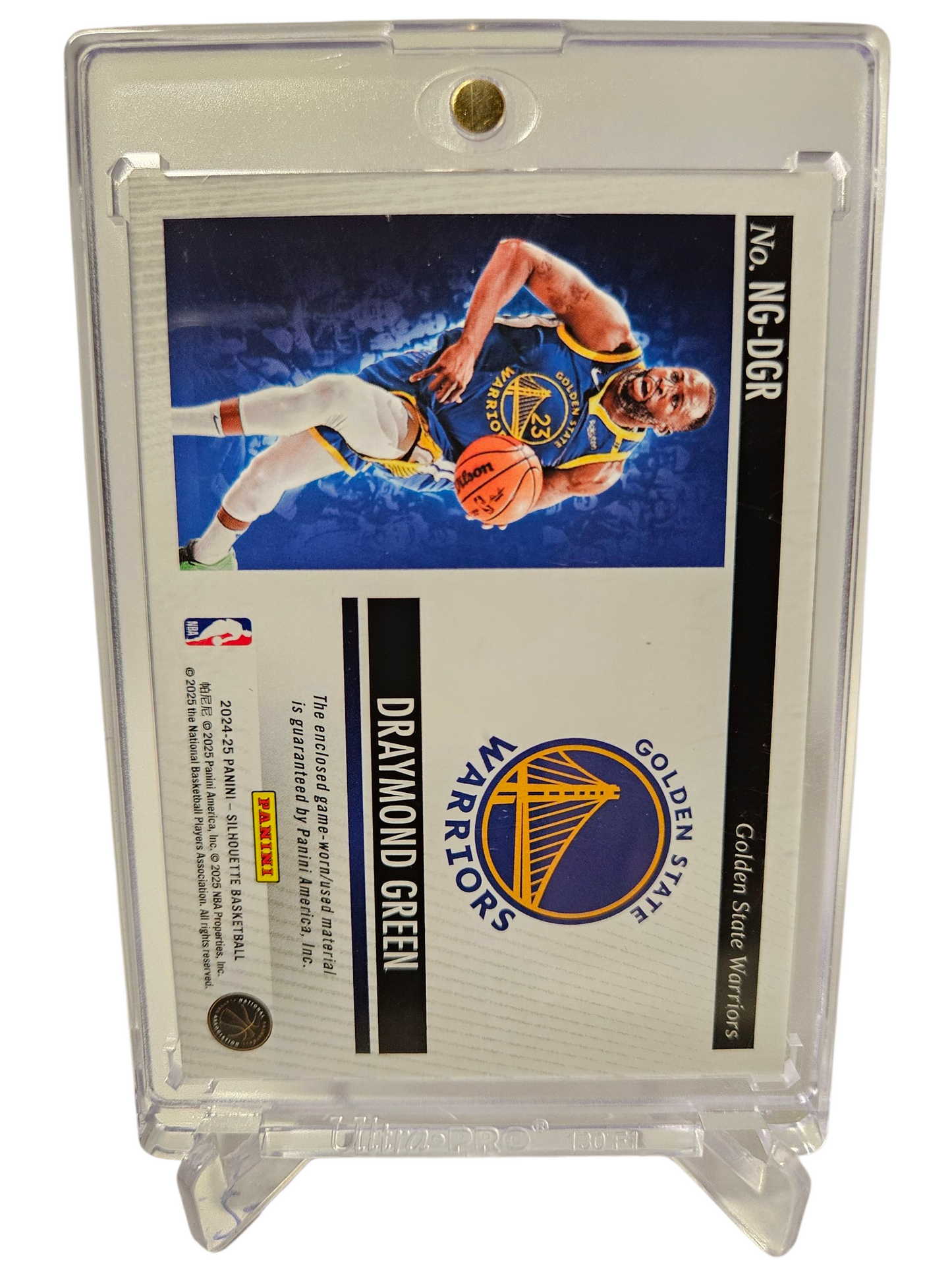 2024-25 Panini Silhouette #NG-GDR Draymond Green Game Gear Jersey Tag Patch Game Worn 16/25