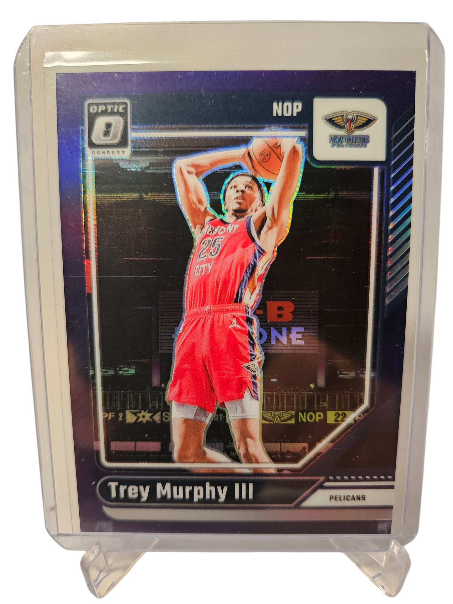 2024-25 Panini Donruss Optic #179 Trey Murphy III Purple Holo Prizm