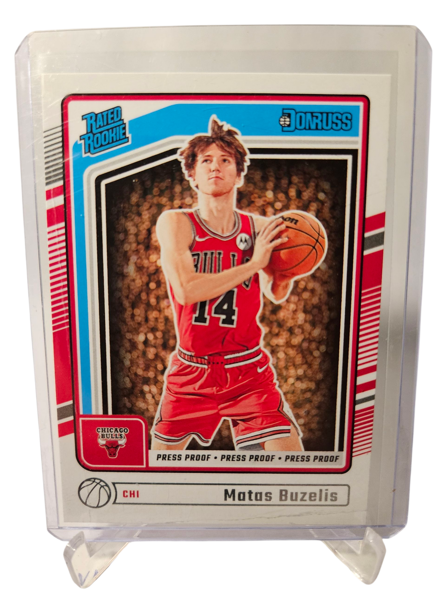 2024-25 Panini Donruss #240 Matas Buzelis Rookie Card Press Proof