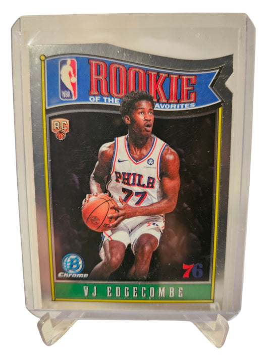 2025 Topps Bowman Chrome #RY-3 VJ Edgecombe Rookie Of The Year Favourites Die Cut