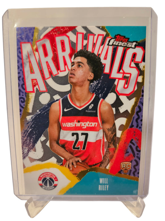 2025 Topps Finest #A-21 Will Riley Rookie Card Arrivals