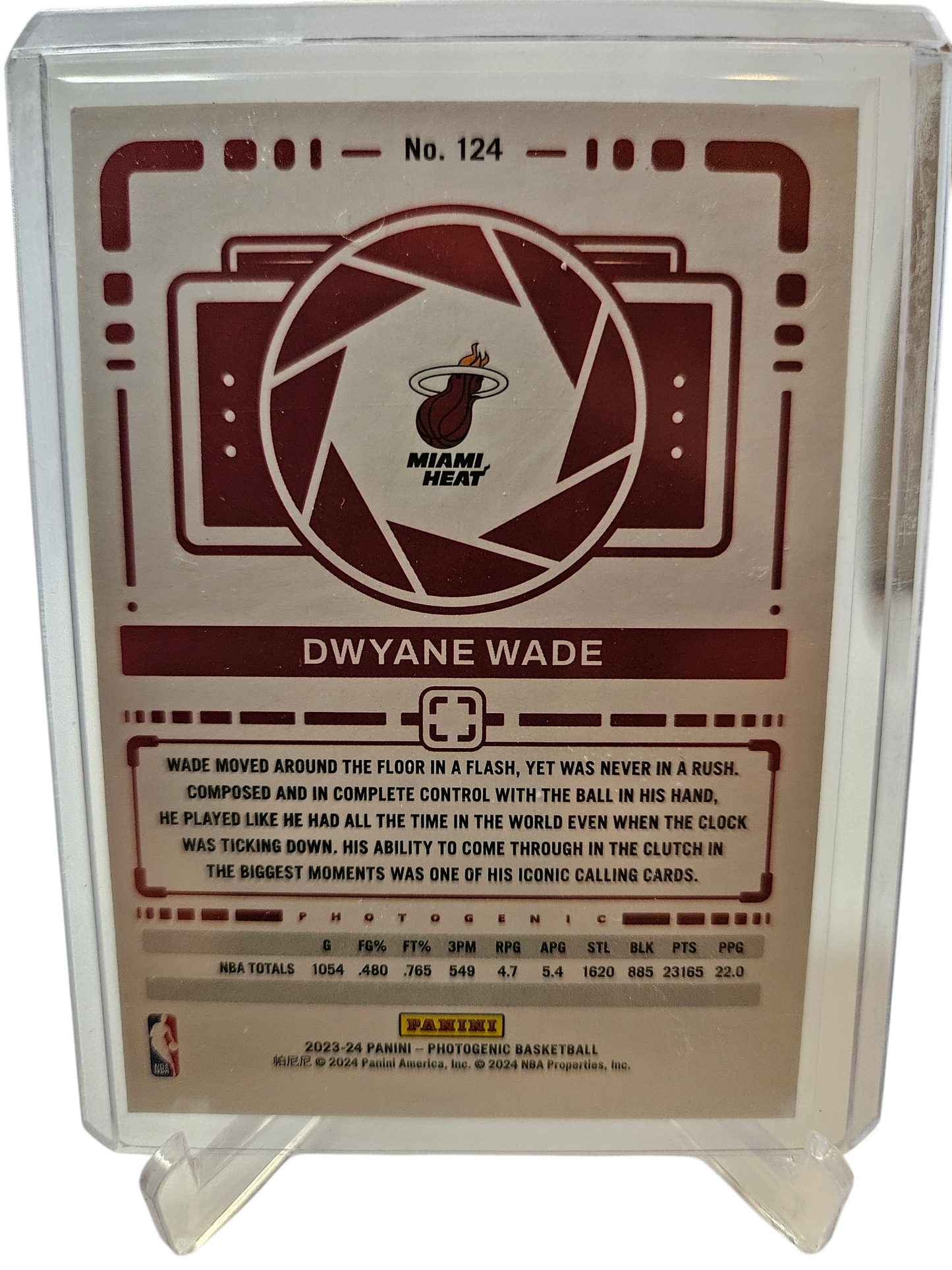 2023-24 Panini Photogenic #124 Dwyane Wade