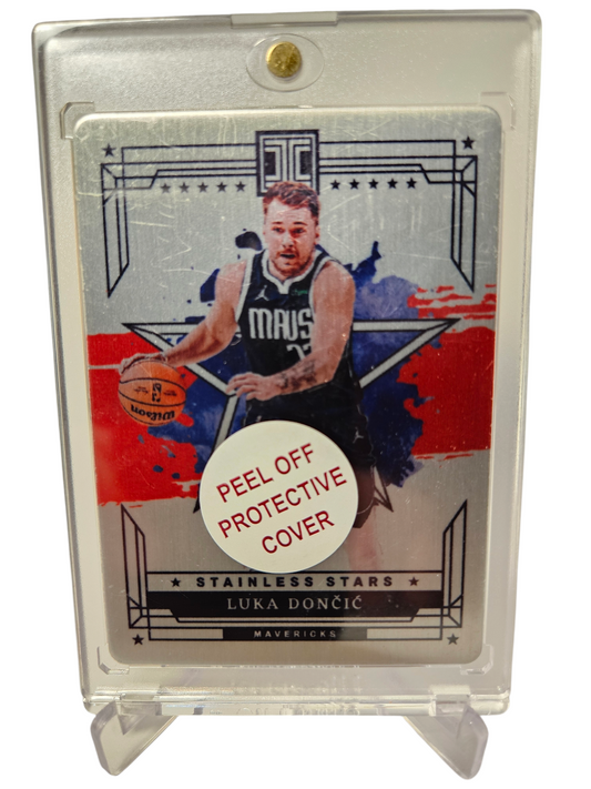 2023-24 Panini Impeccable #10 Luka Doncic Stainless Stars