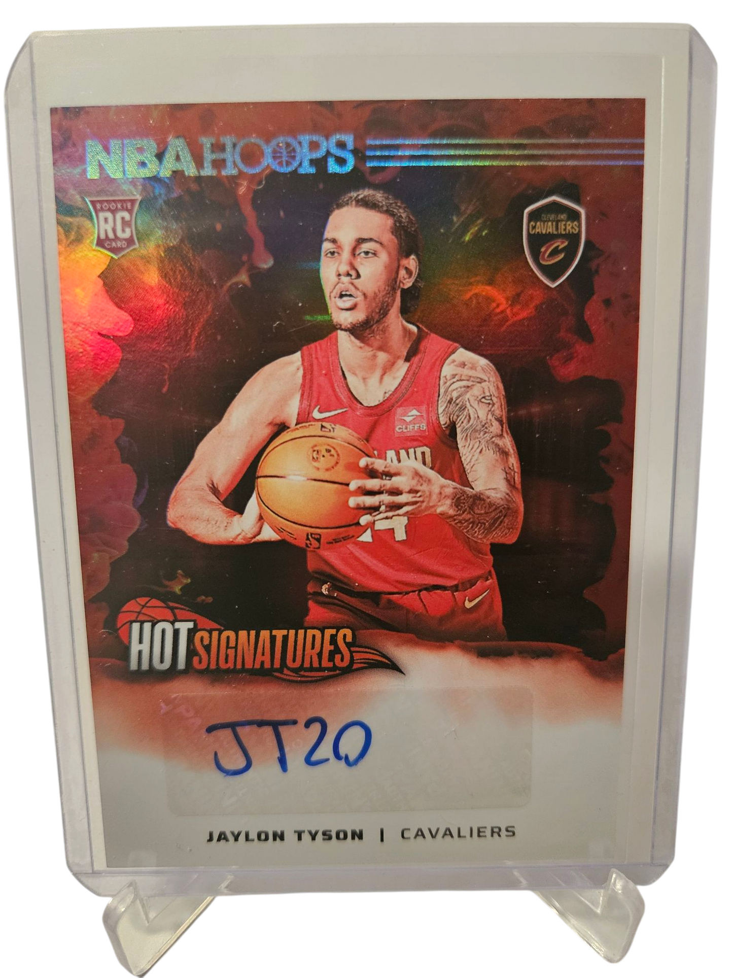 2024-25 Panini Hoops #HSR-TYS Jaylon Tyson Rookie Card Hot Signatures