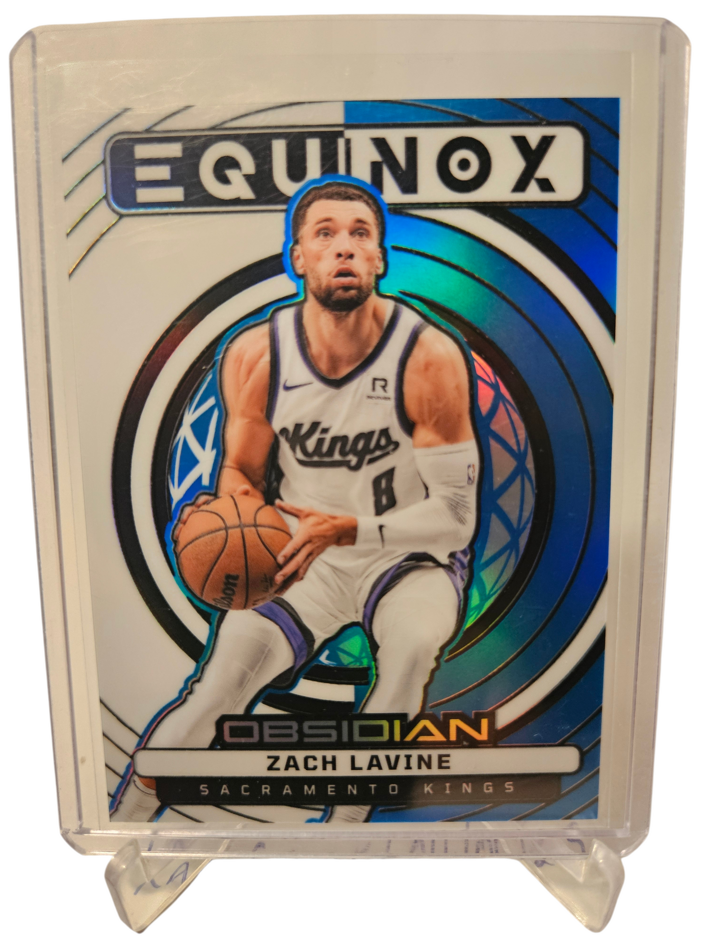 2024-25 Panini Obsidian #7 Zach Lavine Equinox White Blue 19/30