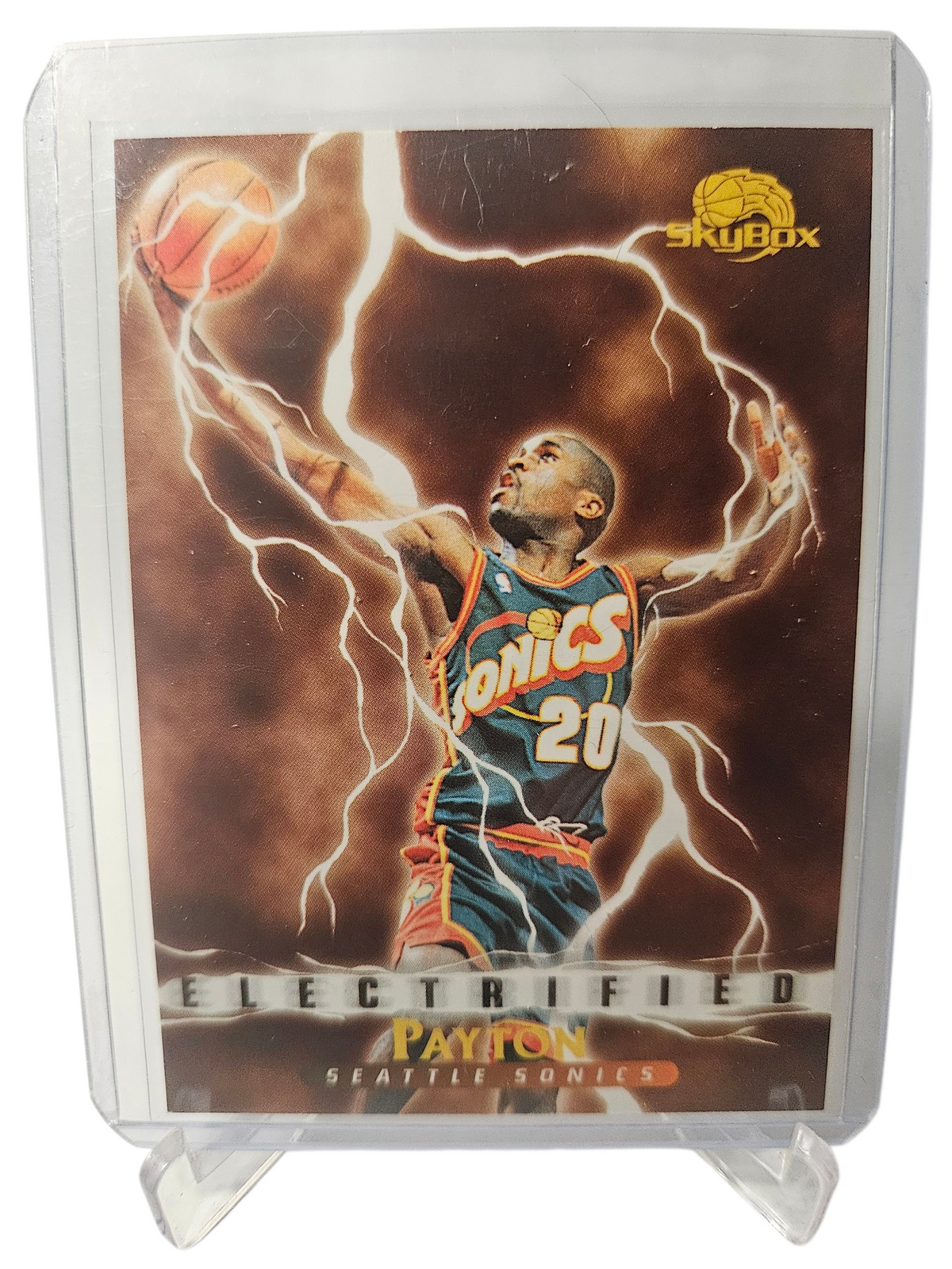 1996 Skybox #286 Gary Payton Electrified