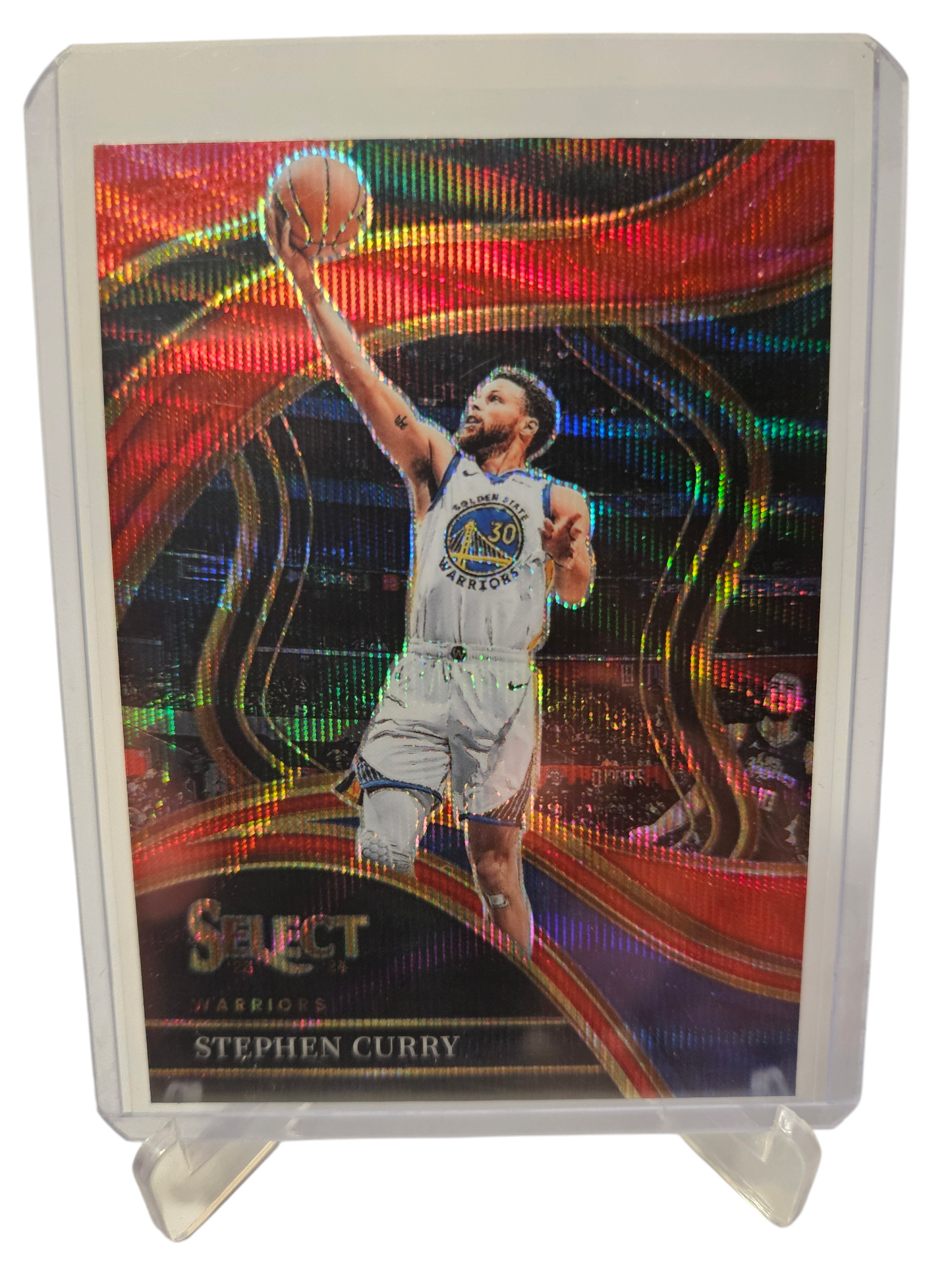 2023-24 Panini Select #256 Stephen Curry Courtside Red Wave Prizm