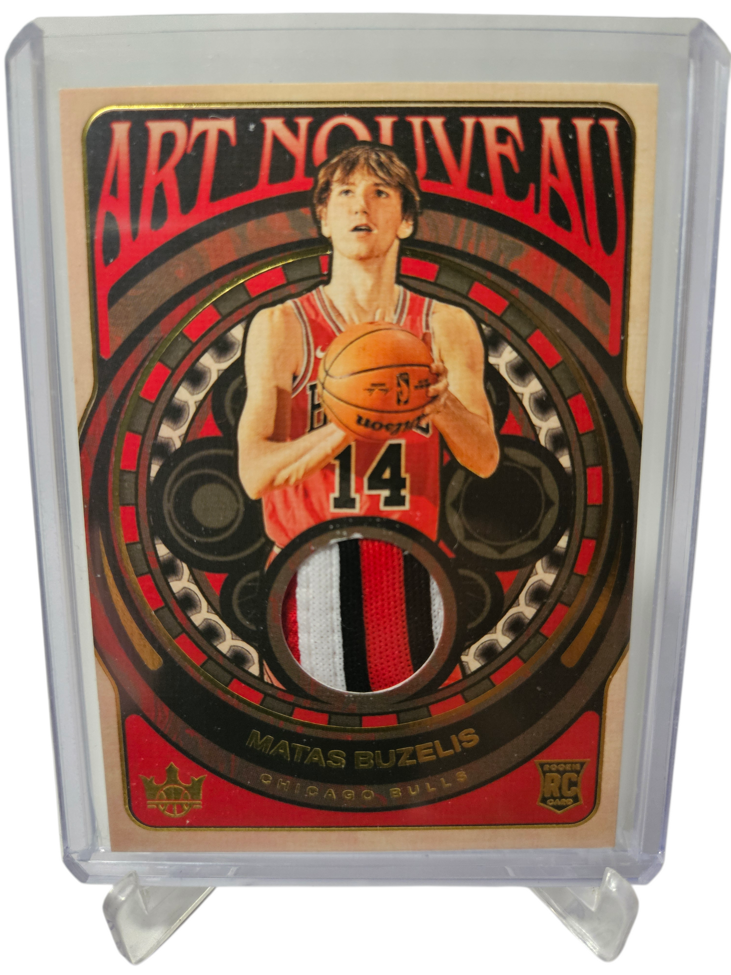 2024-25 Panini Court Kings #AN-MTB Matas Buzelis Art Nouveau 3 Colour Patch