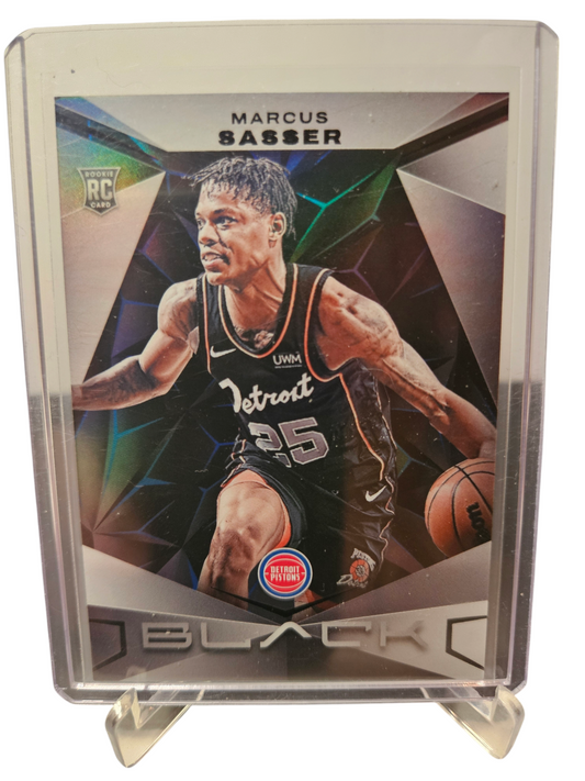 2023-24 Panini Black #76 Marcus Sasser Rookie Card