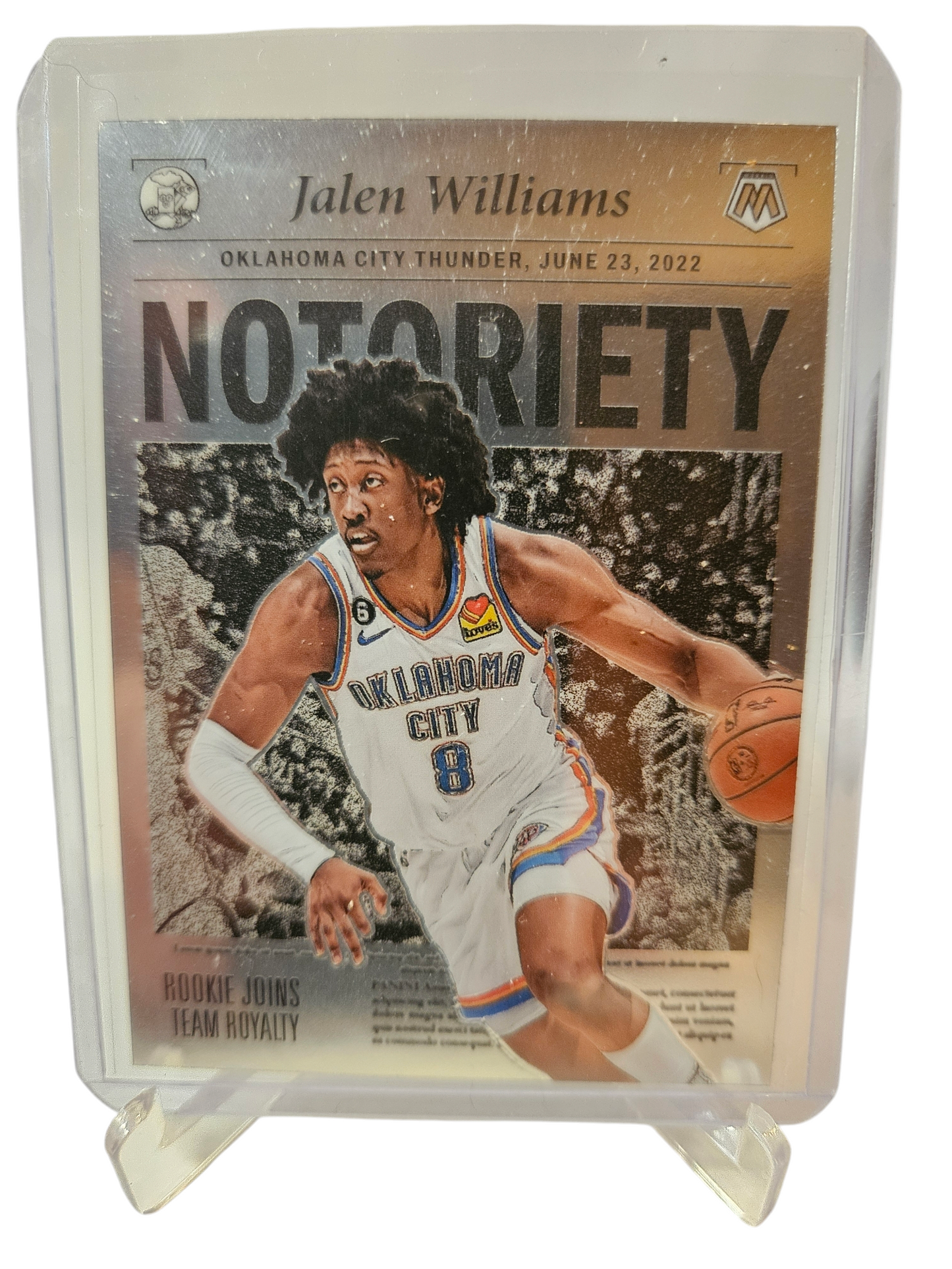 2022-23 Panini Mosaic #10 Jalen Williams Rookie Card Notoriety