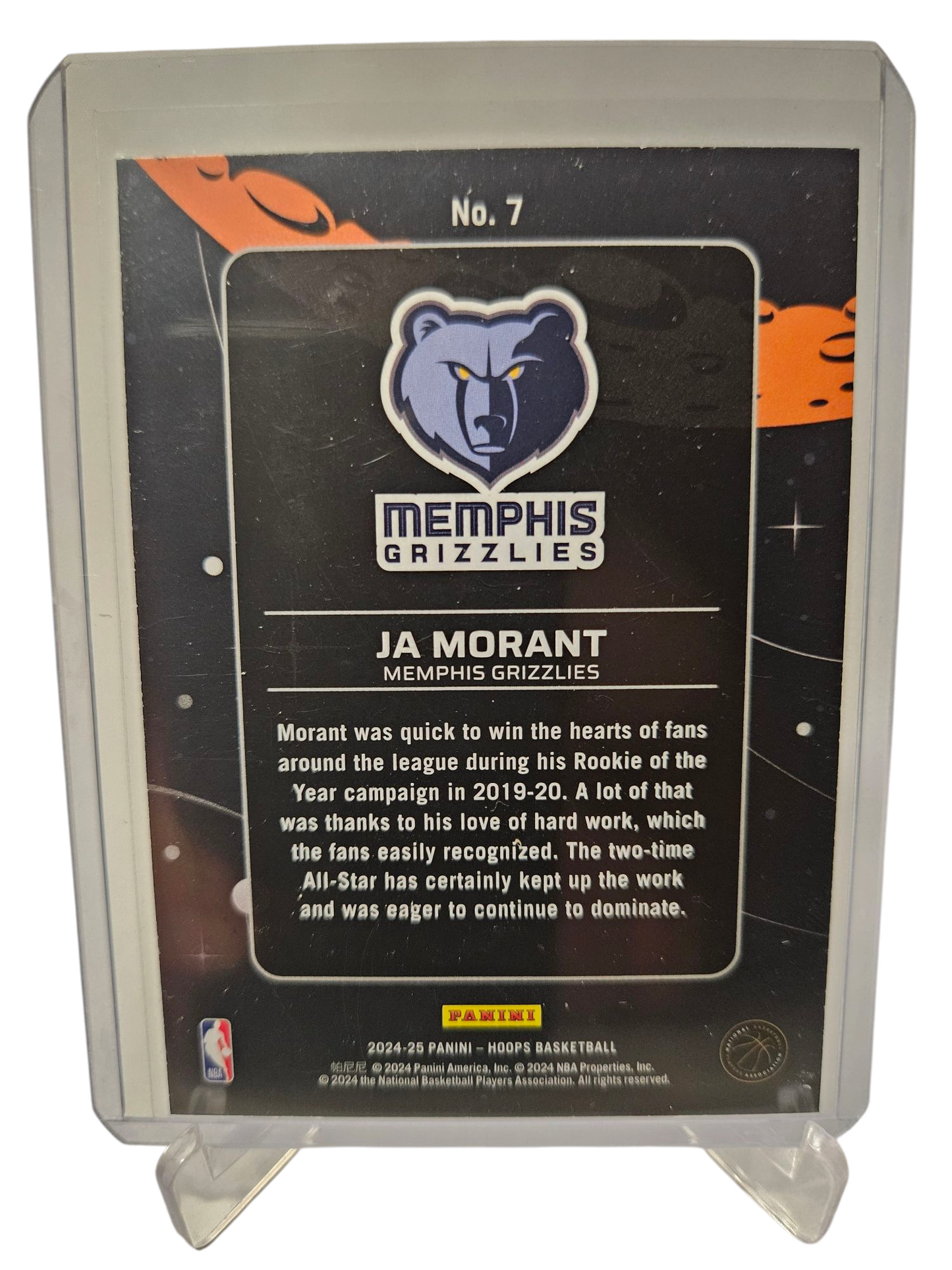 2024-25 Panini Hoops #7 JA Morant Anti Gravity