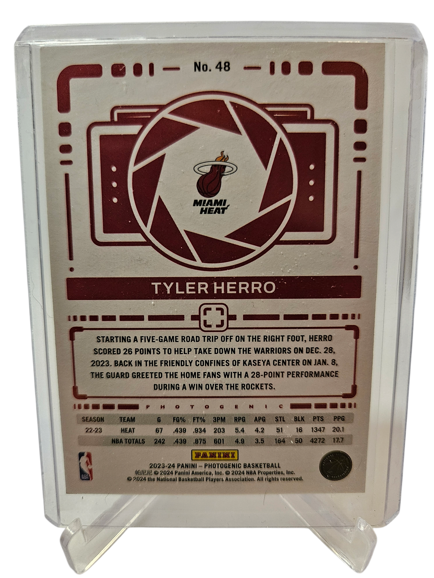 2023-24 Panini Photogenic #48 Tyler Herro