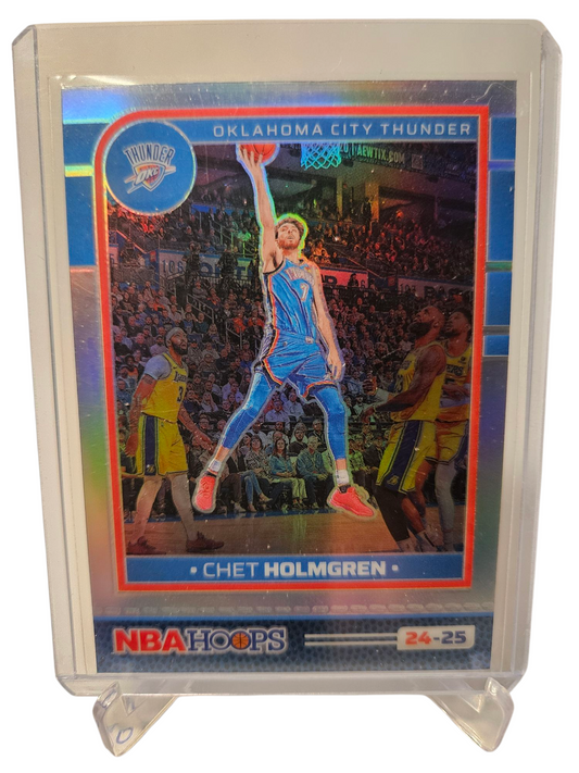 2024-25 Panini Hoops #175 Chet Holmgren Silver Holo