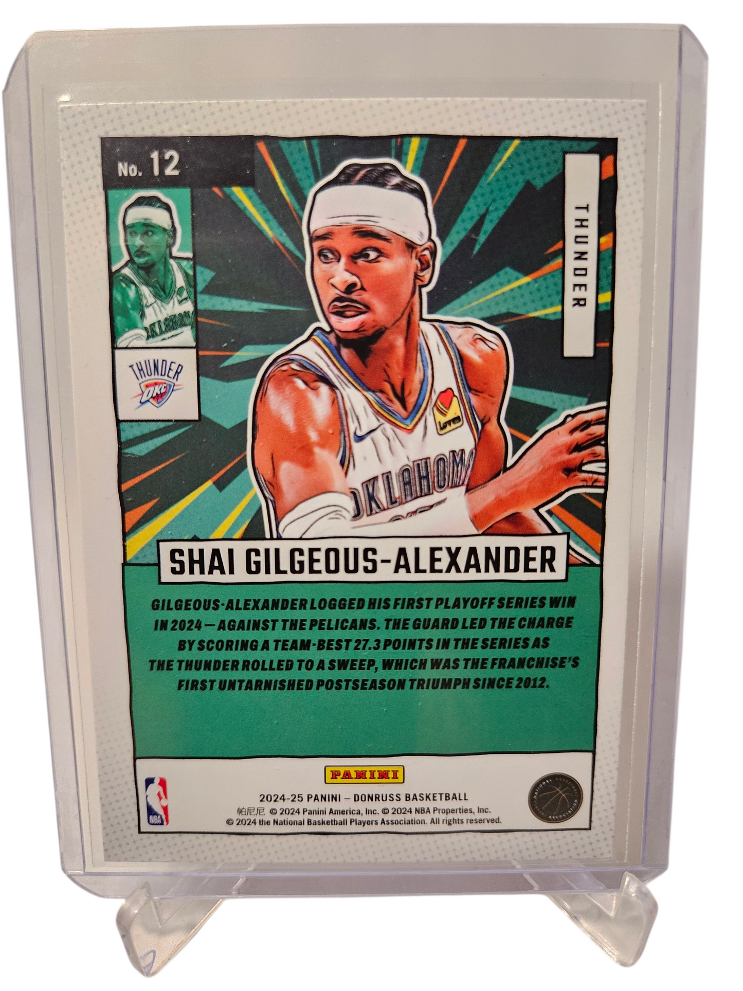 2024-25 Panini Donruss #12 Shai Gilgeous-Alexander Net Marvels Gold Press Proof