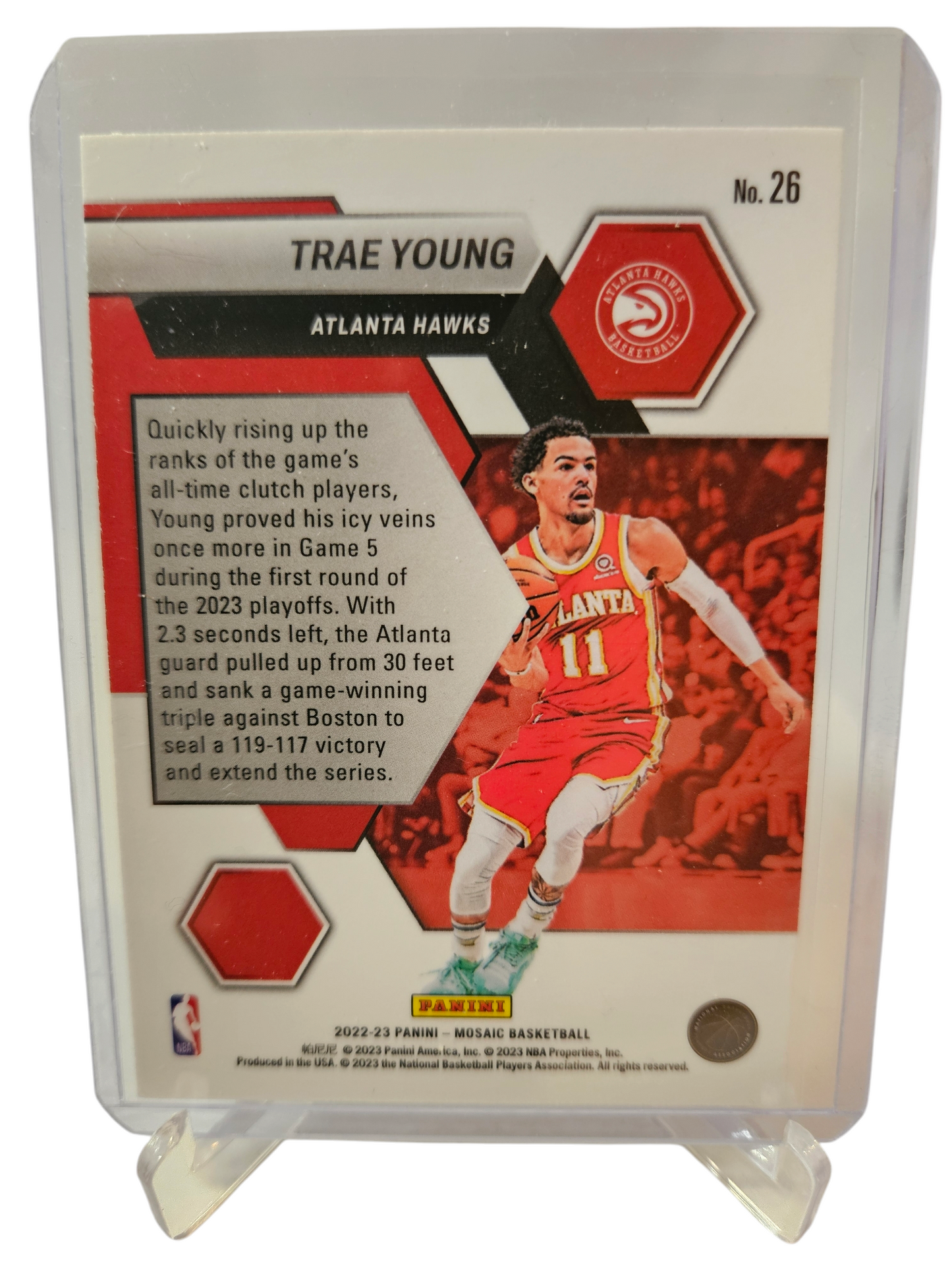 2022-23 Panini Mosaic #26 Trae Young Montage