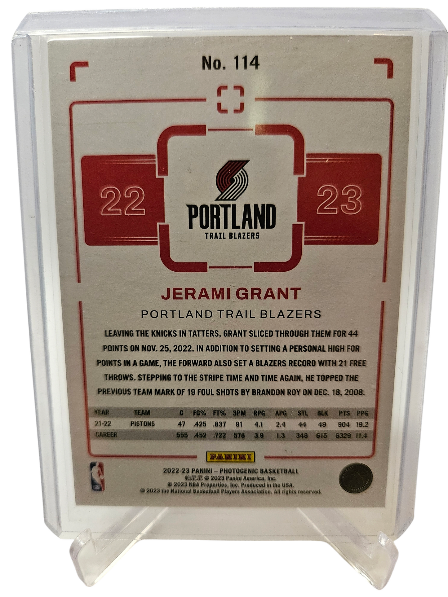 2022-23 Panini Photogenic #114 Jerami Grant