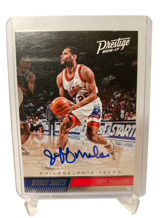2016-17 Panini Prestige #65 Jeff Malone Bonus Shots Autograph