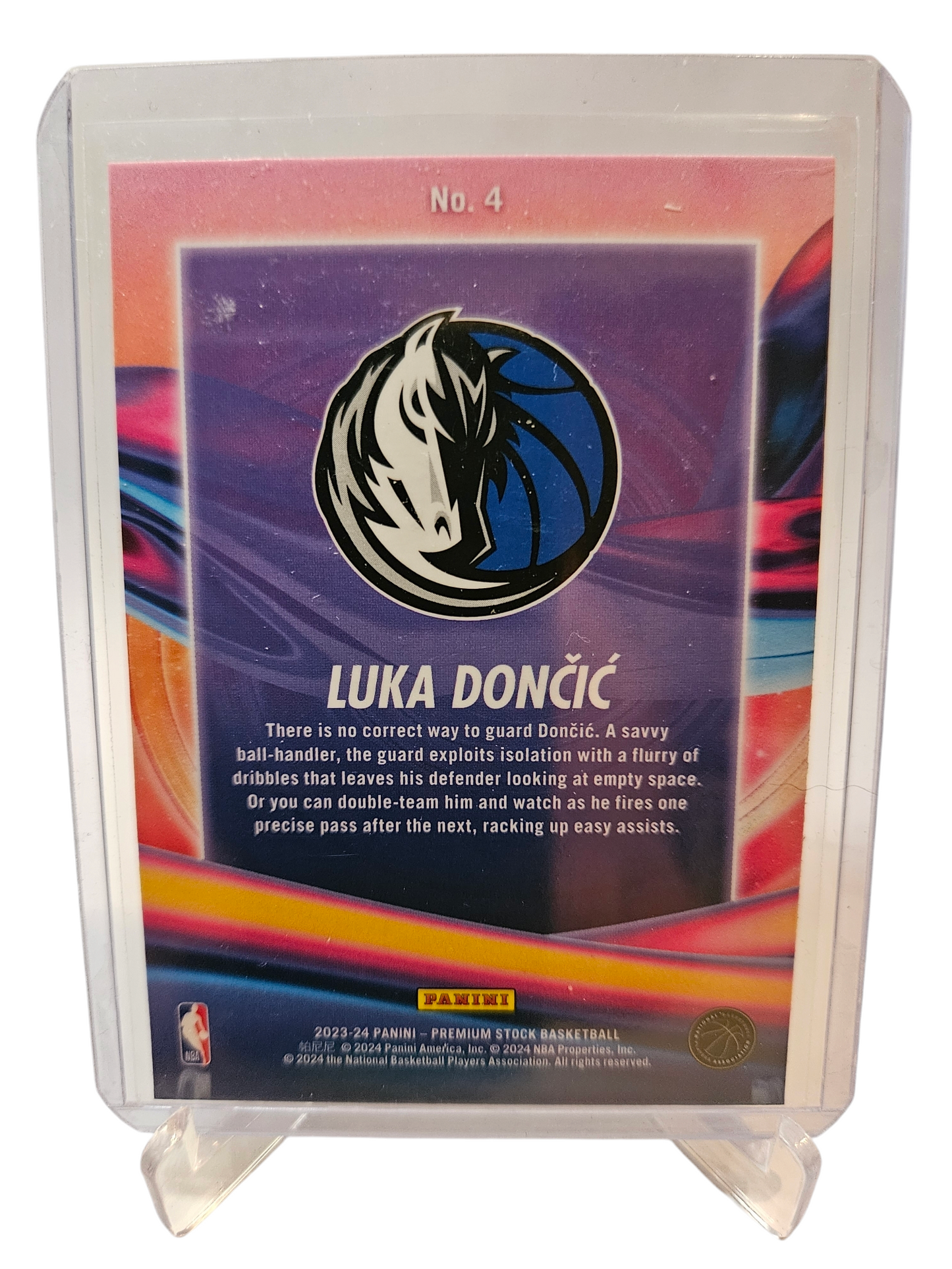 2023-24 Panini Hoops Premium Stock #4 Luka Doncic Anti Gravity