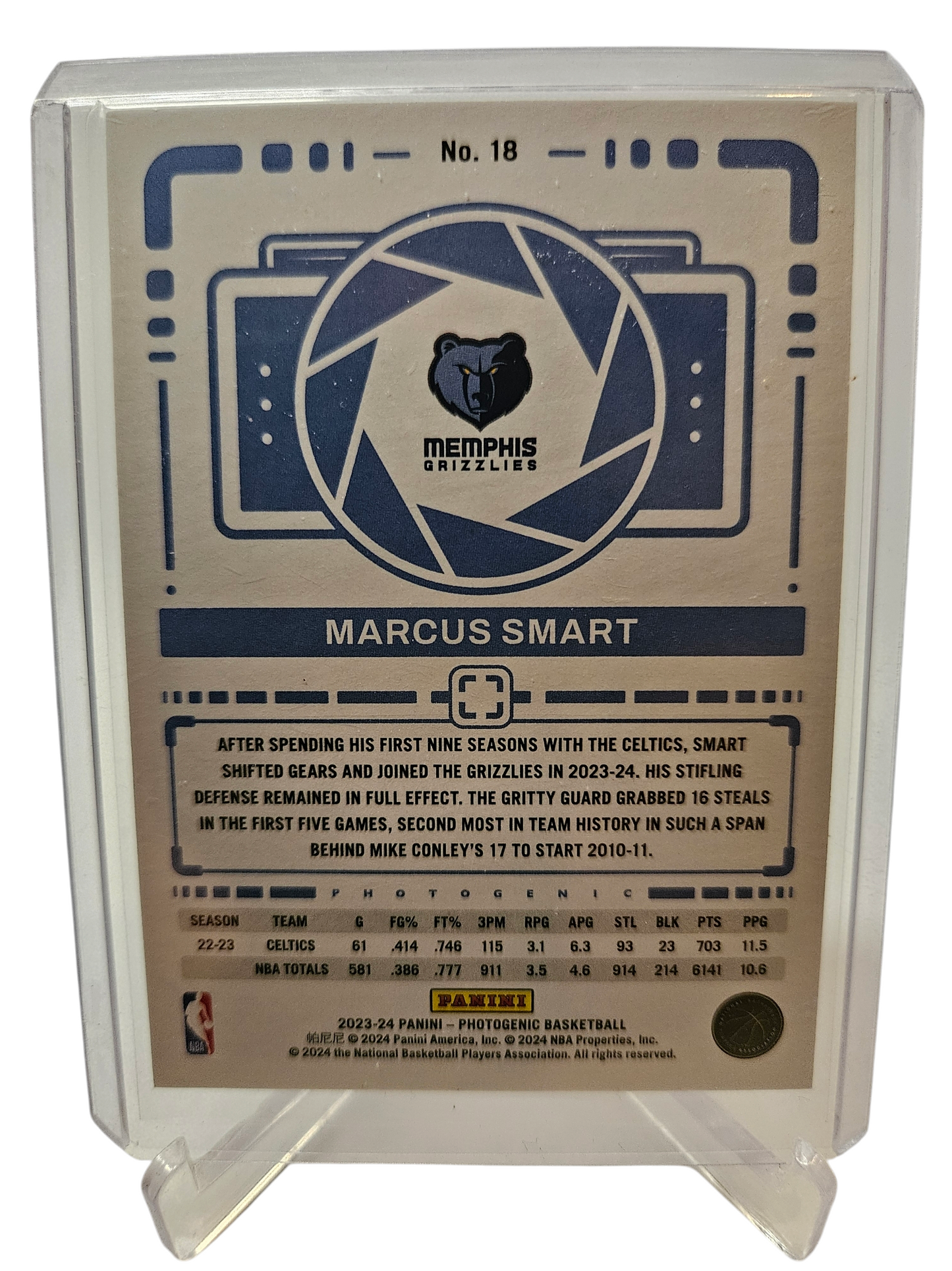 2023-24 Panini Photogenic #18 Marcus Smart