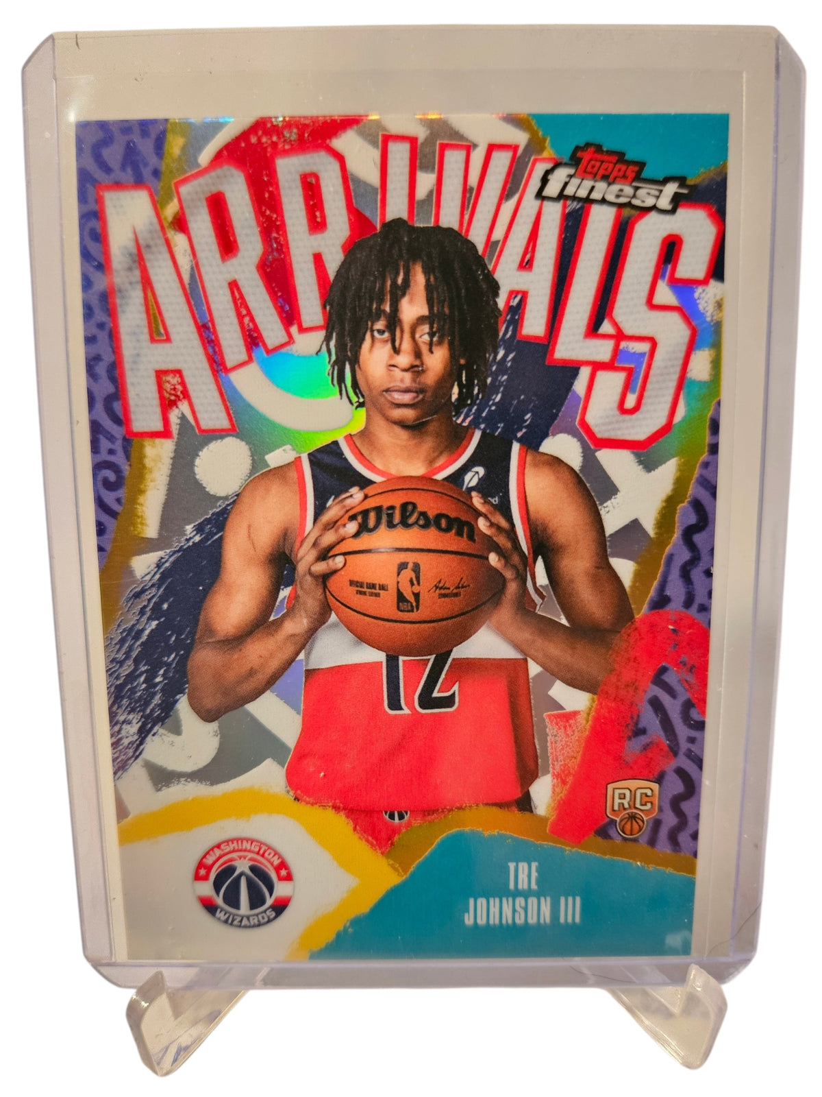 2025 Topps Finest #A-6 Trey Johnson III Rookie Card Arrivals