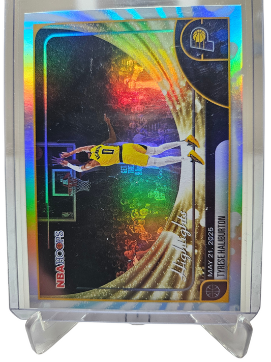 2025-26 Topps Hoops #262 Tyrese Haliburton Highlights