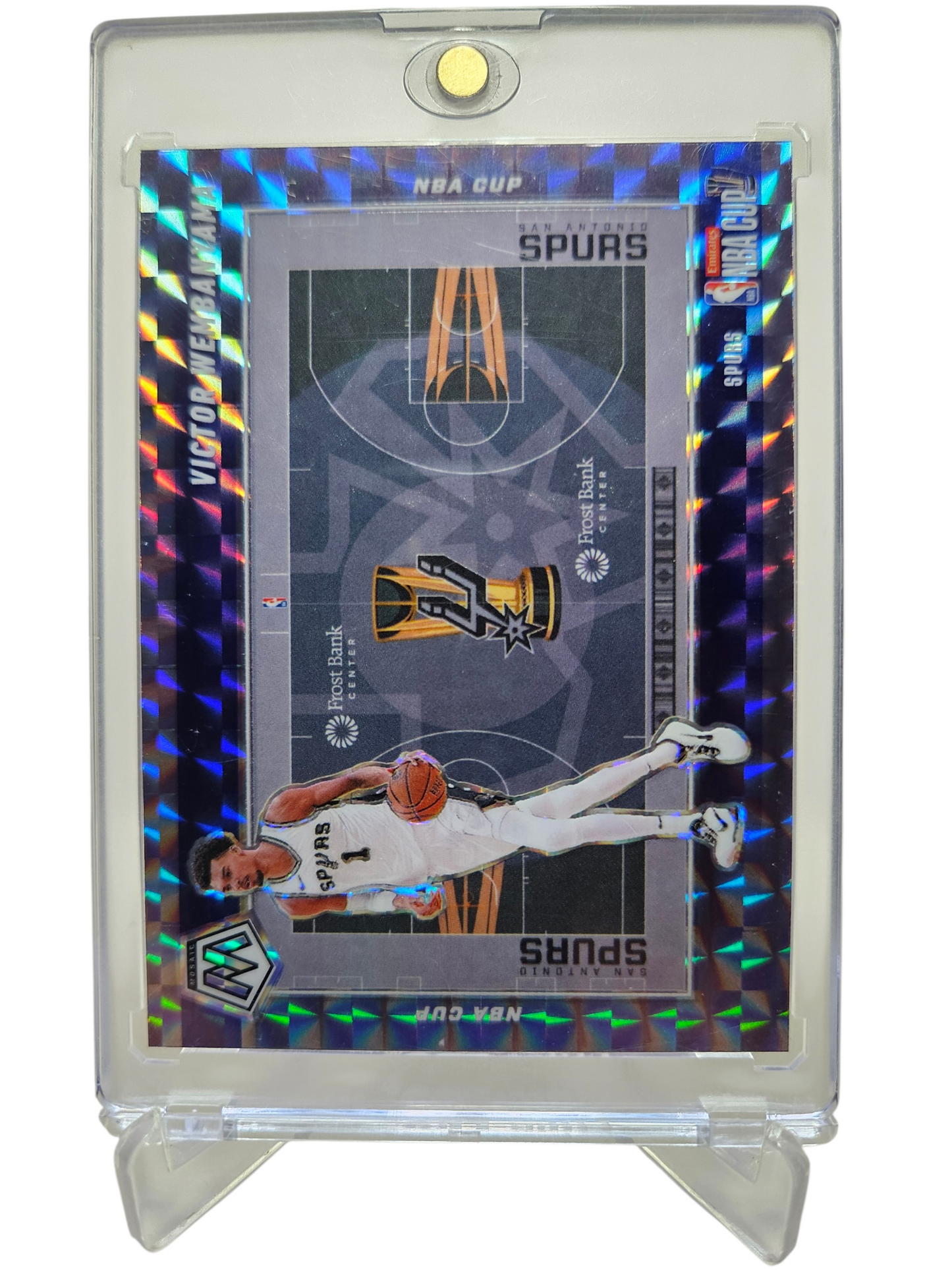 2024-25 Panini Mosaic #4 Victor Wembanyama NBA Cup Mosaic Prizm