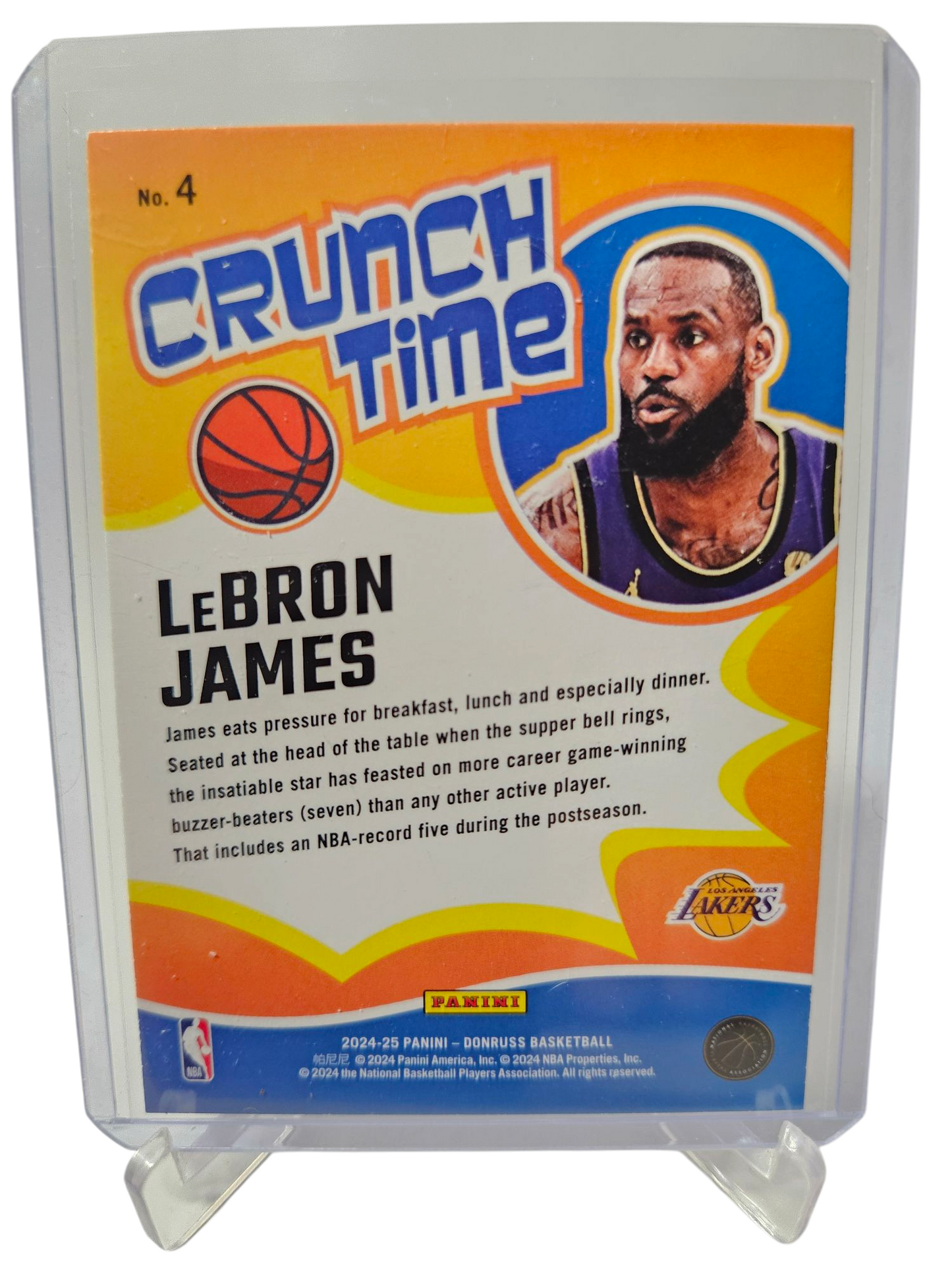 2024-25 Panini Donruss #4 Lebron James Crunch Time