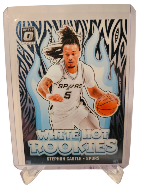 2024-25 Panini Donruss Optic #6 Stephon Castle White Hot Rookies