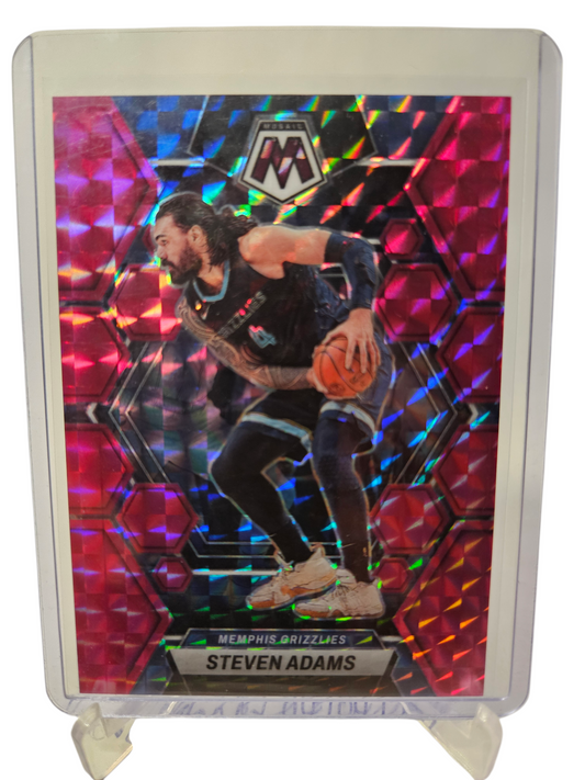 2022-23 Panini Mosaic #140 Steven Adams Pink Mosaic Prizm 104/149