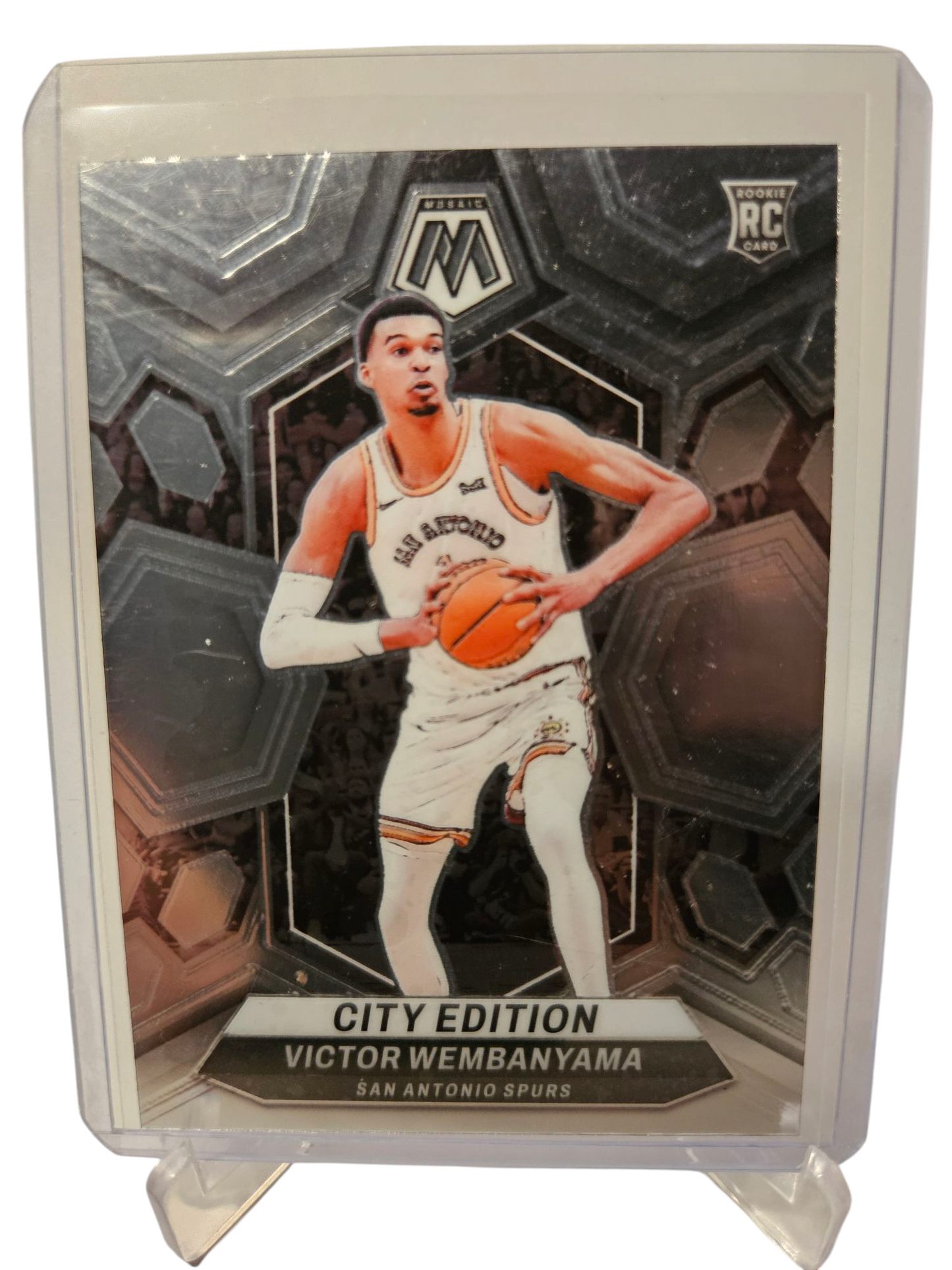 2023-24 Panini Mosaic #282 Victor Wembanyama Rookie Card City Edition