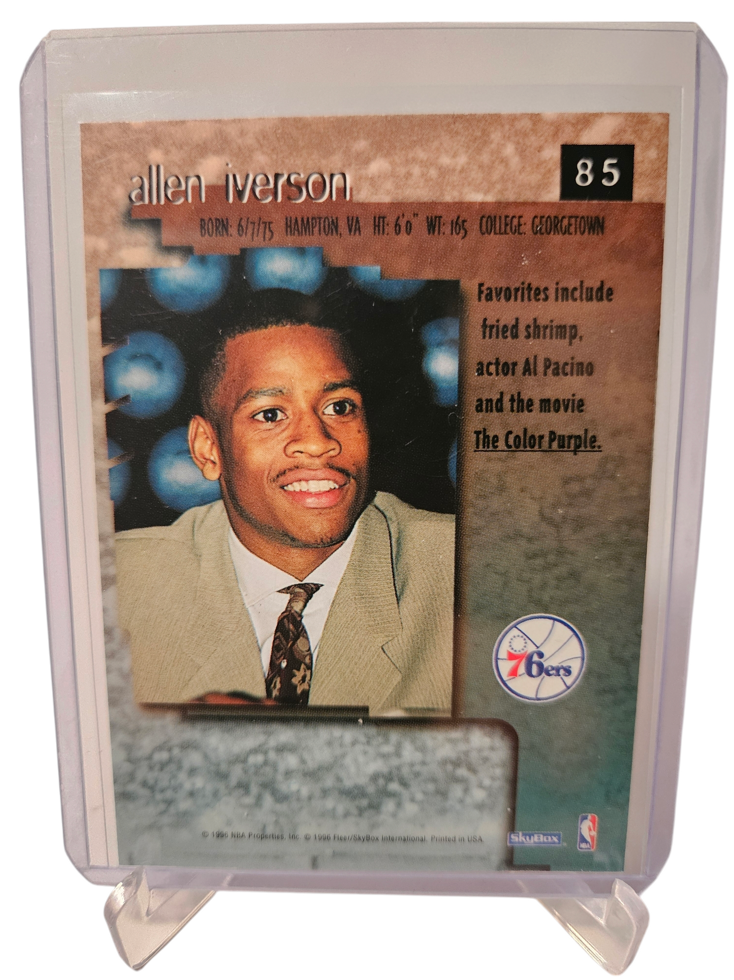 1996-97 Skybox Premium #85 Allen Iverson Rookie Card