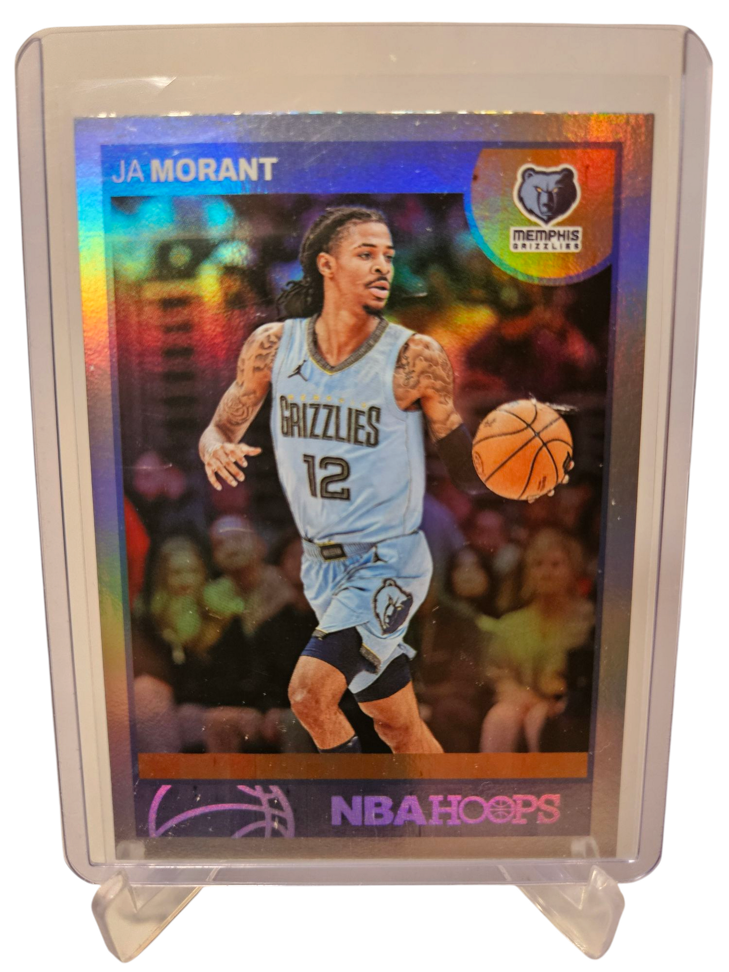 2024-25 Panini Hoops #3 JA Morant Silver Holo