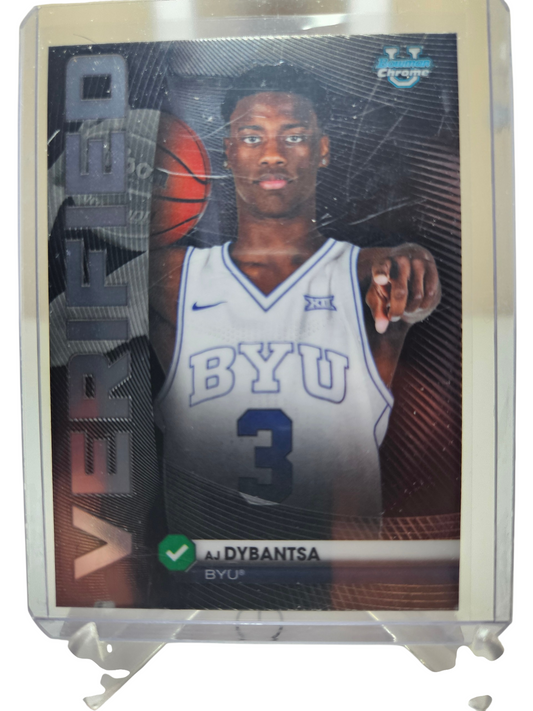 2025 Topps Bowman Chrome #BV-1 AJ Dybantsa Bowman Verified No1 Draft Pick