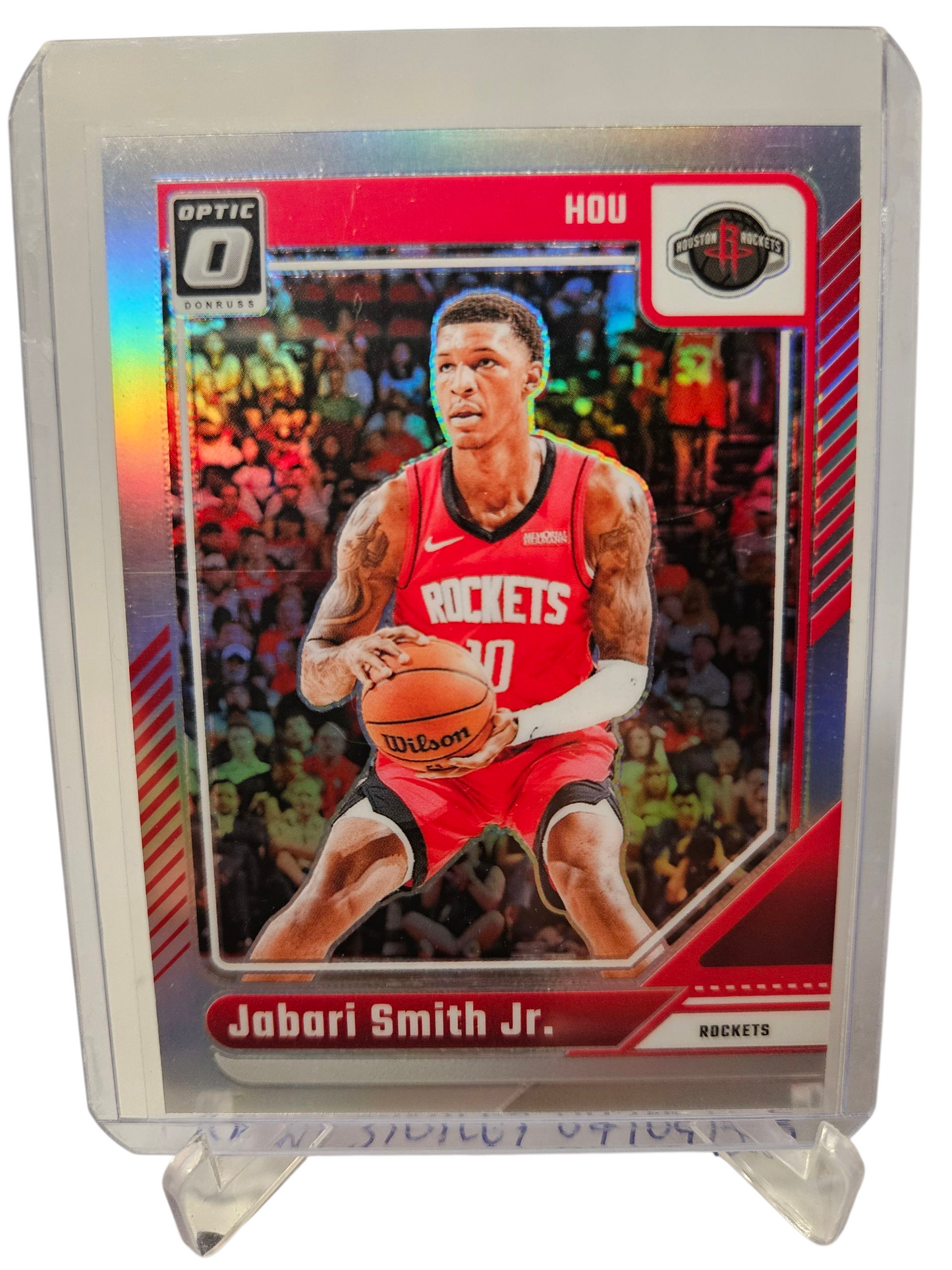 2024-25 Panini Donruss Optic #165 Jabari Smith JR Silver Holo Prizm