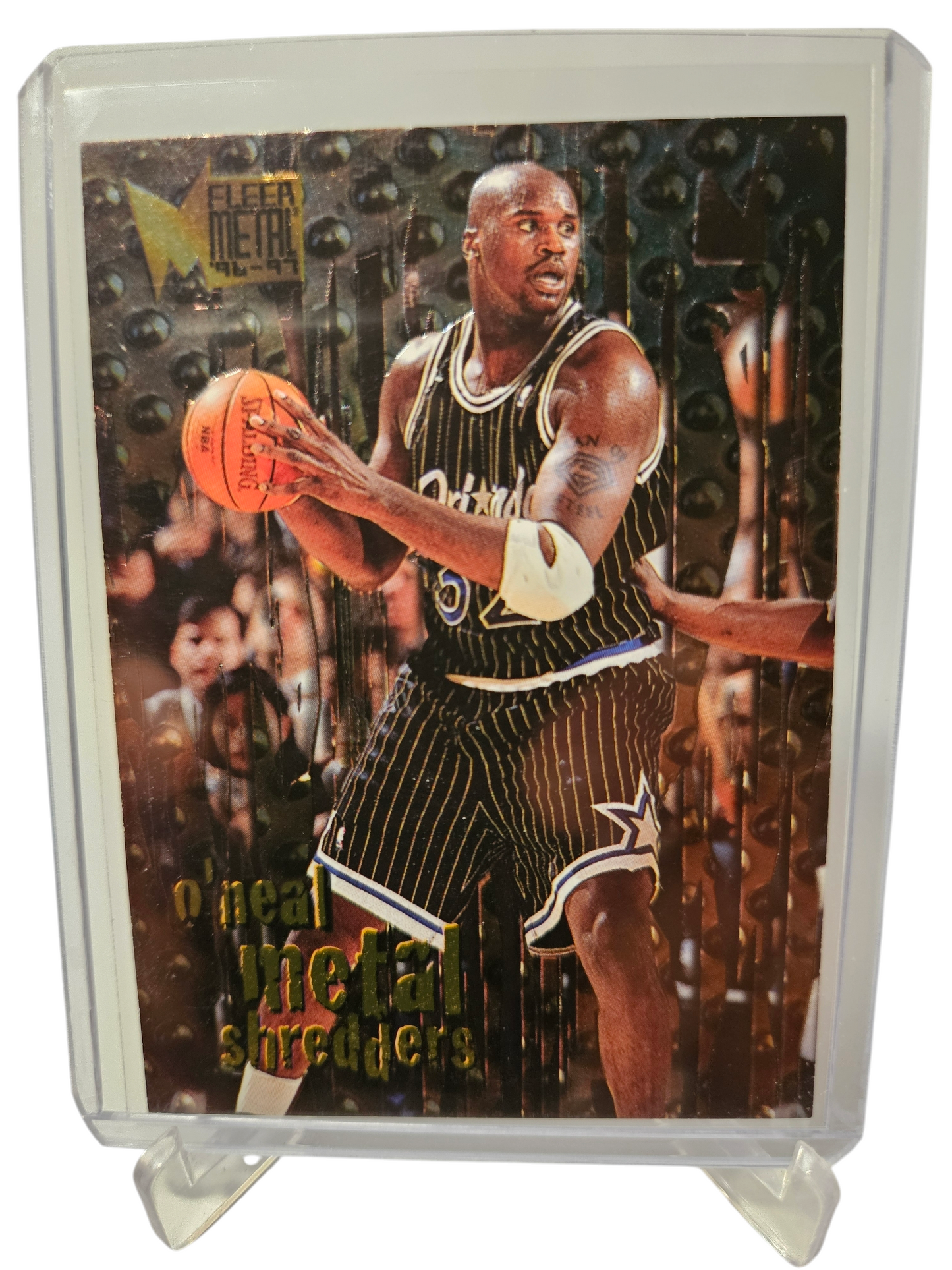 1996-97 Fleer Metal #143 Shaquille O'Neal Metal Shredders