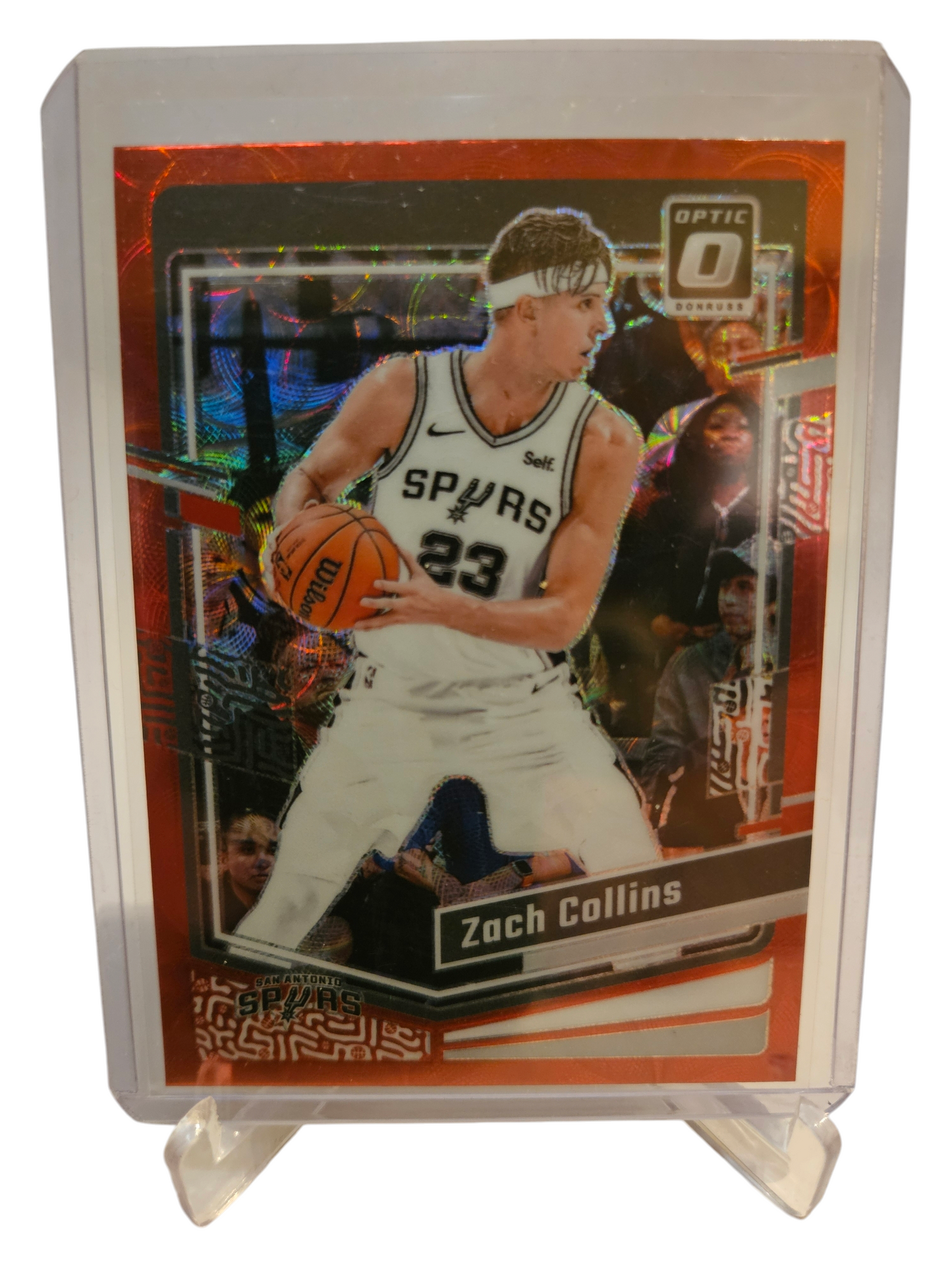 2023-24 Panini Donruss Optic #129 Zach Collins Red Scope Prizm