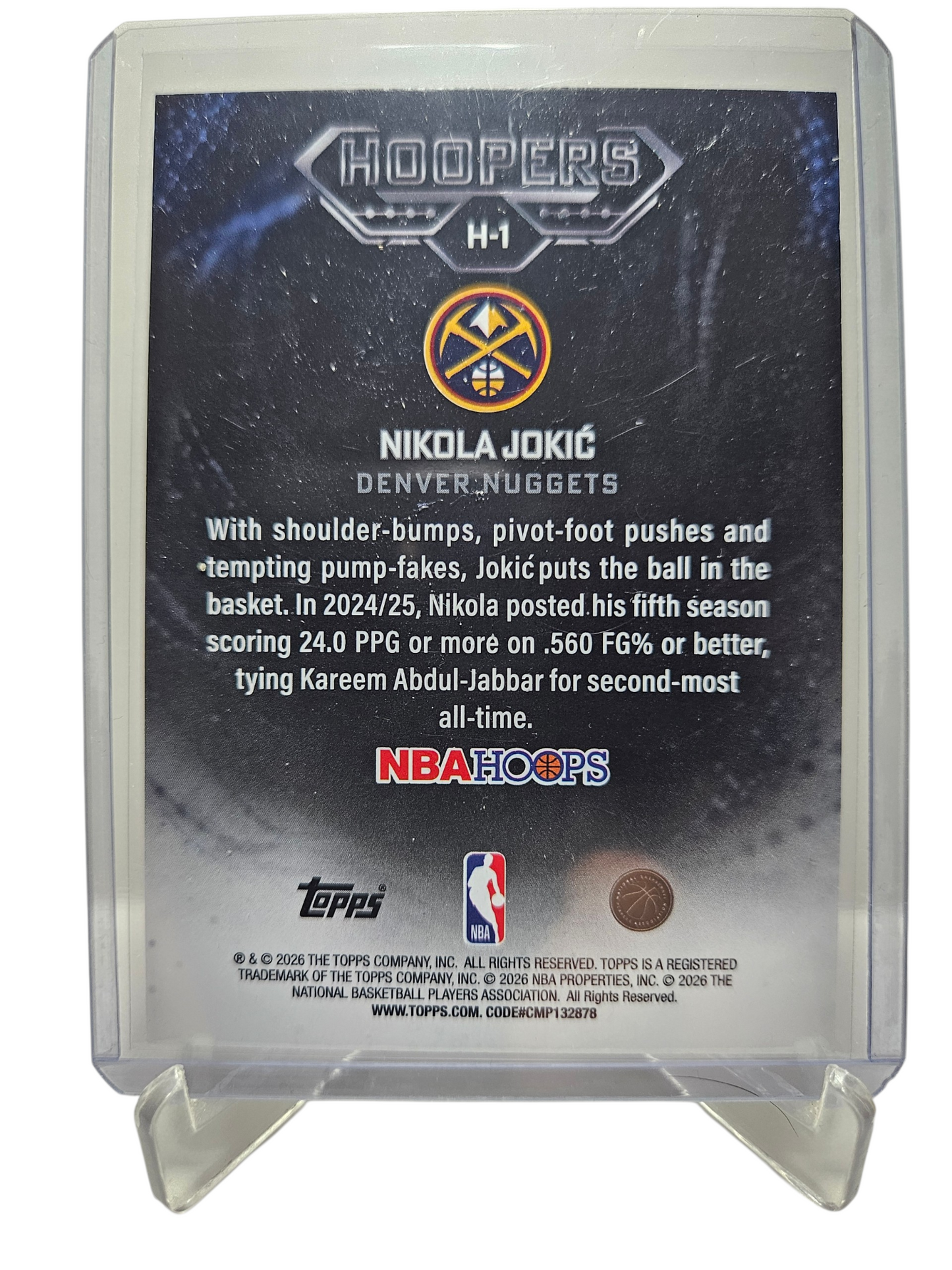 2025-26 Topps Hoops #H-1 Nikola Jokic Hoopers