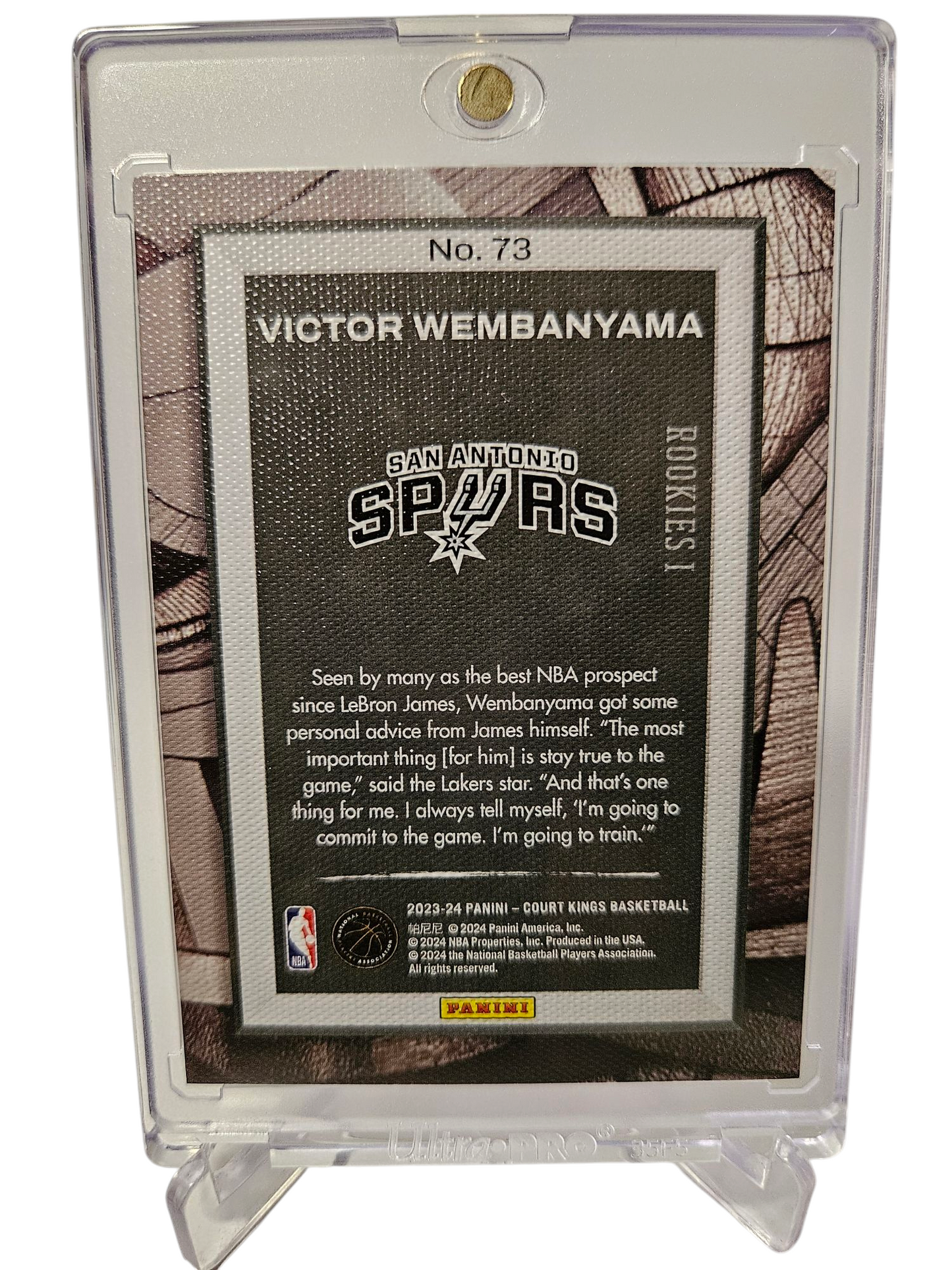 2023-24 Panini Court Kings #73 Victor Wembanyama Rookies I