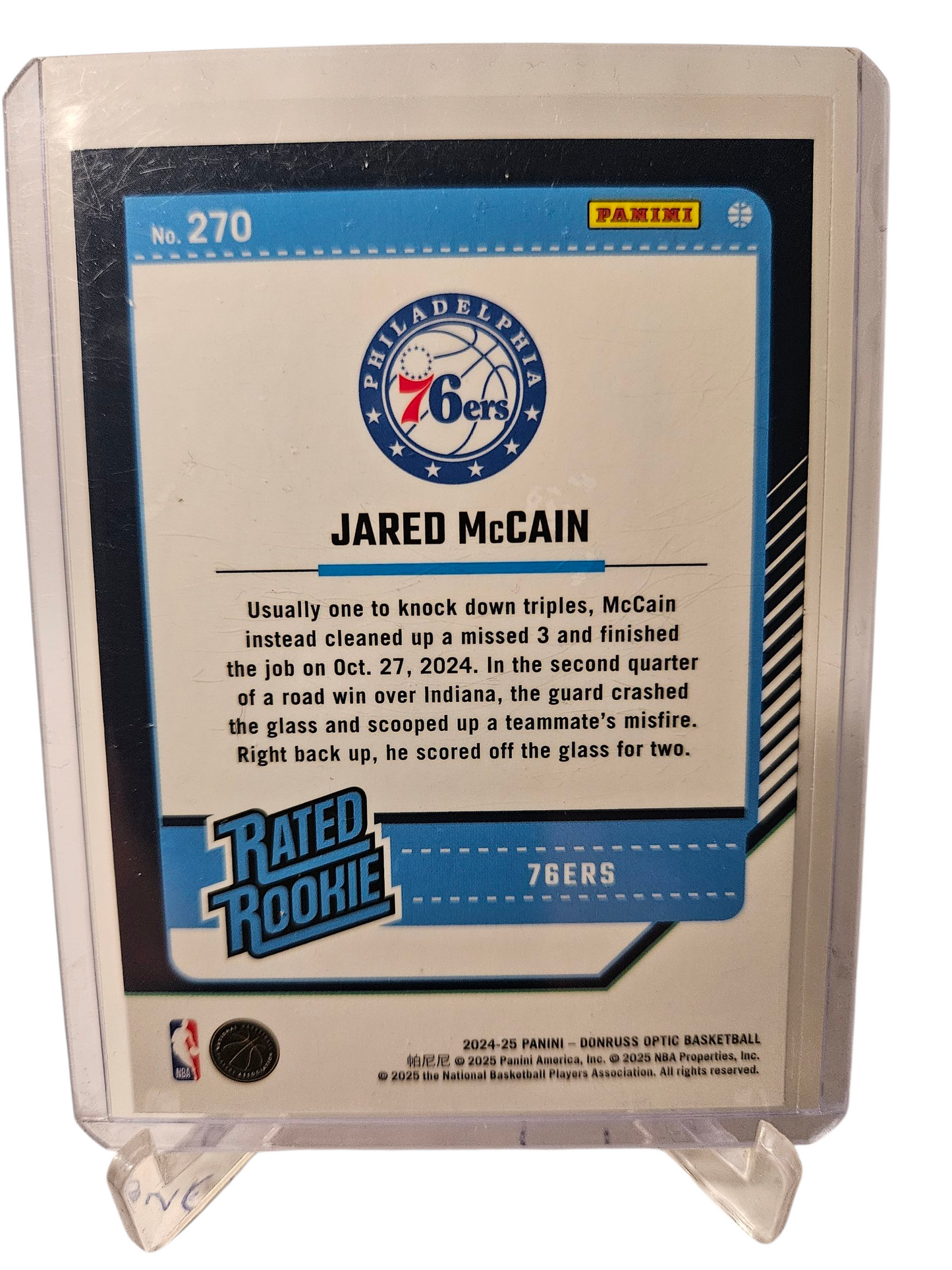 2024-25 Panini Donruss Optic #9 Jared McCain Rated Rookie