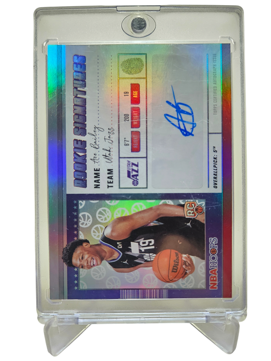 2025-26 Topps Hoops #HRS-AB Ace Bailey Hoops Rookie Signatures Autograph