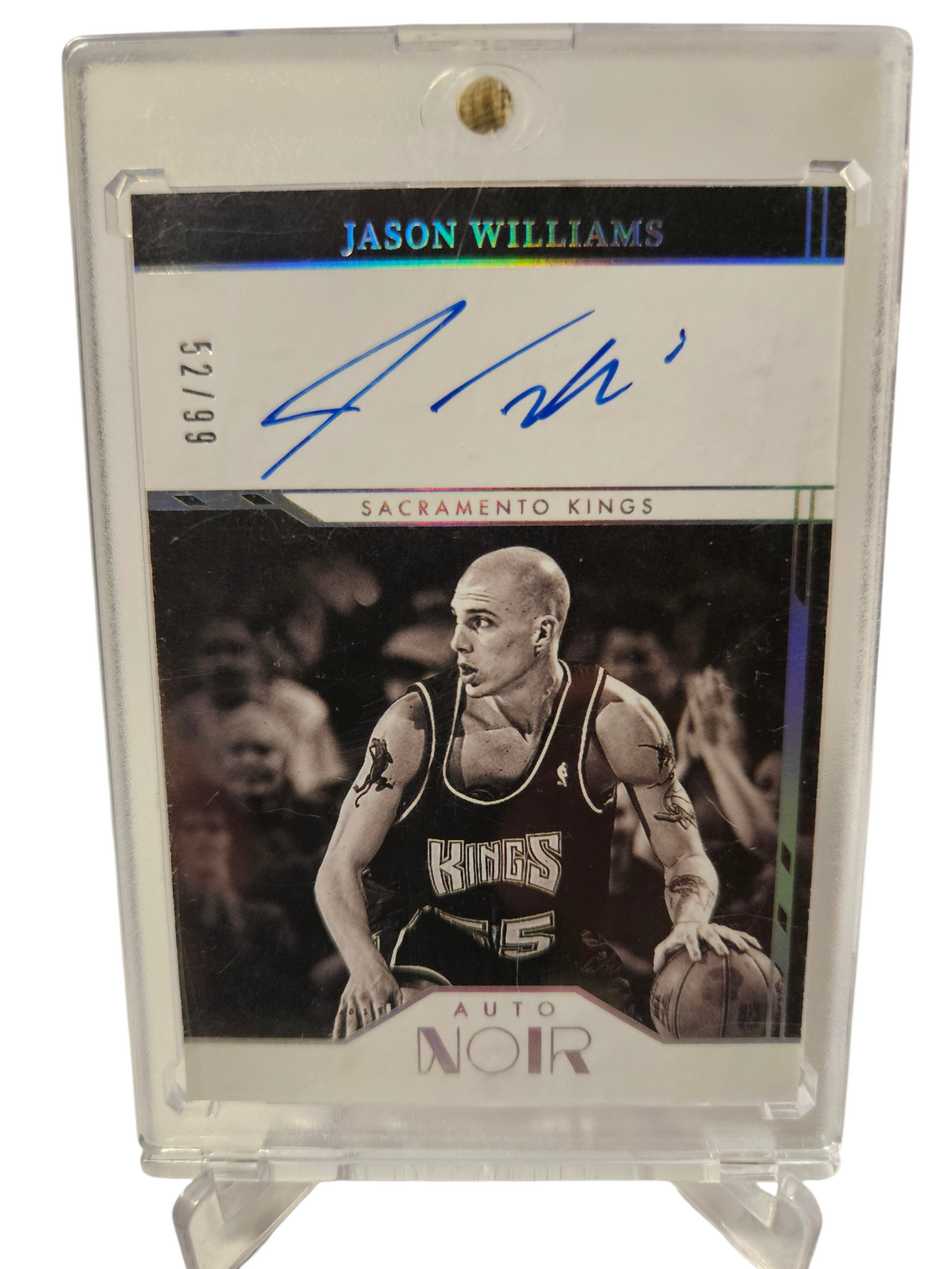 2021-22 Panini Noir #ANB-JWL Jason Williams (White Chocolate) On Card Autograph 52/99